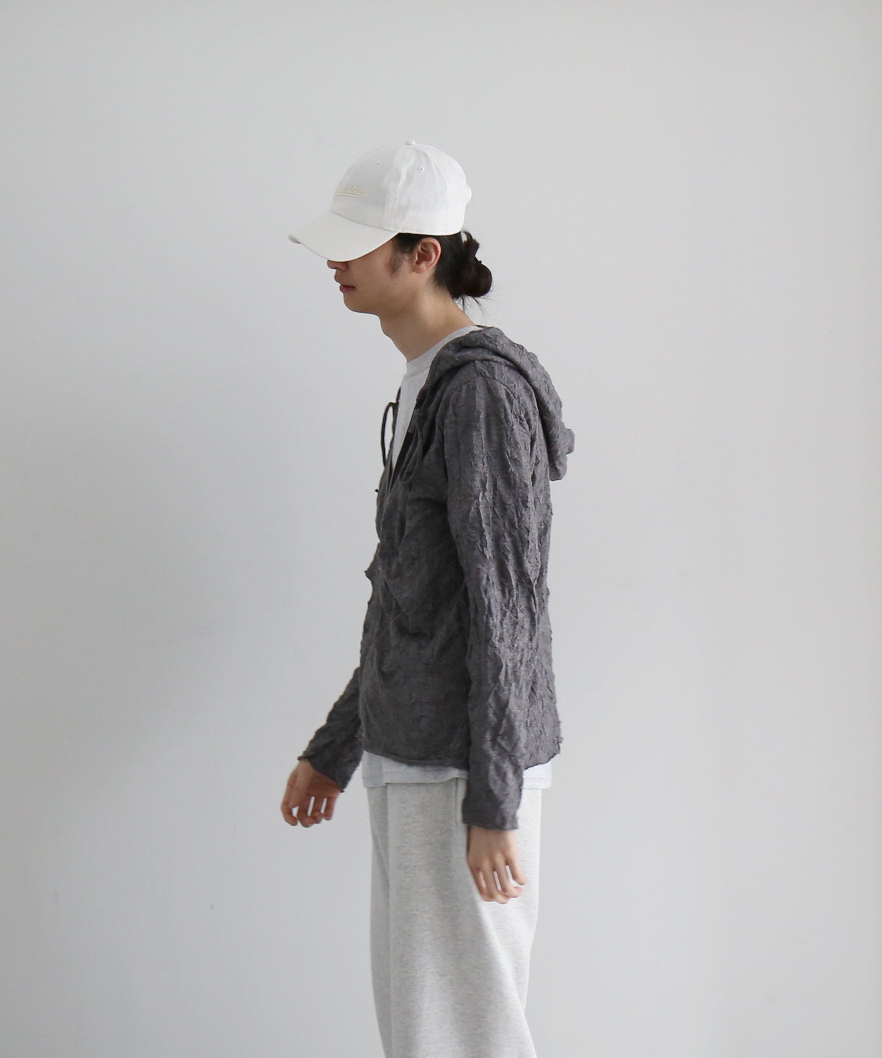 POST ARCHIVE FACTION(PAF) Zip hoodie "GREY"