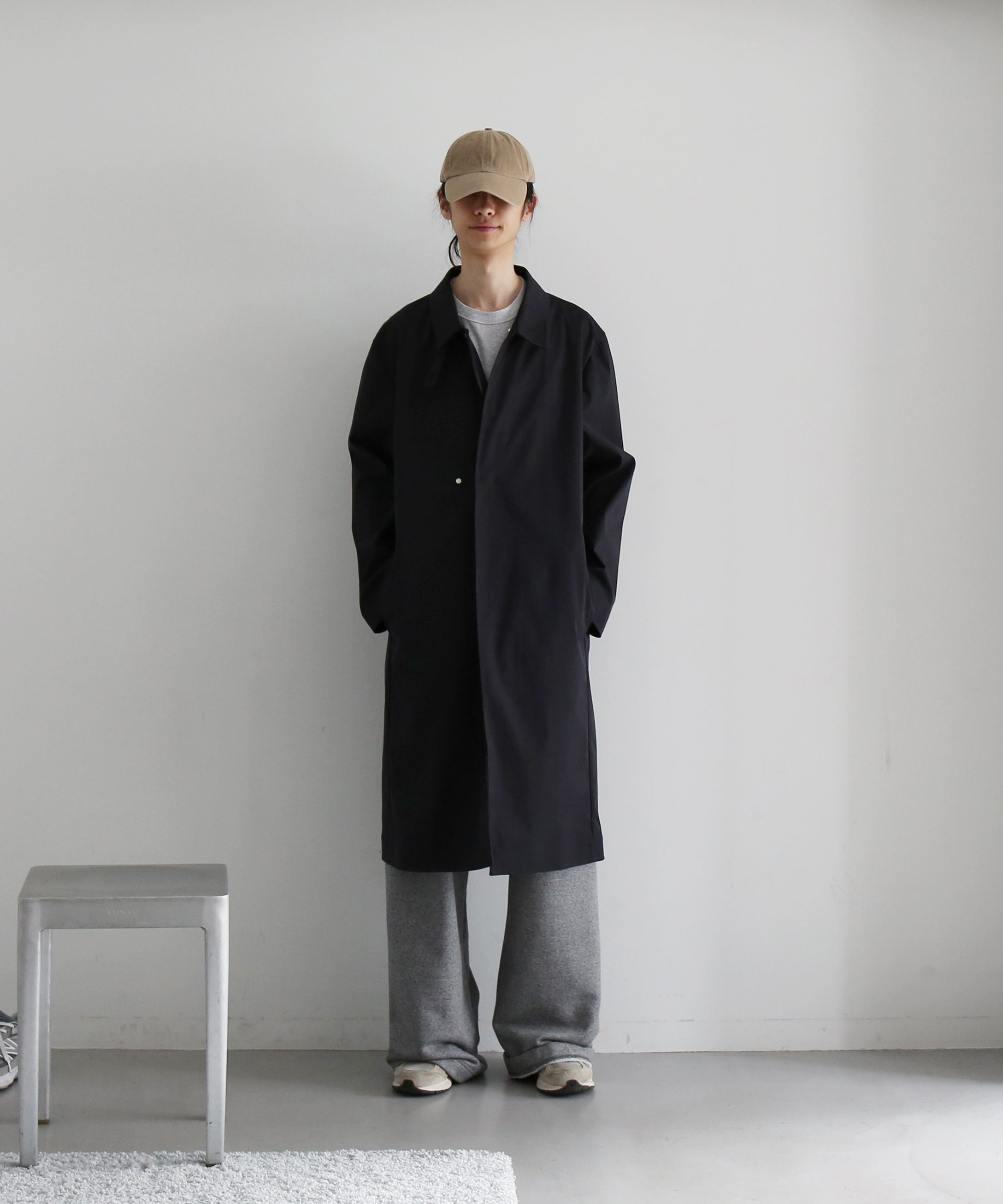 POST ARCHIVE FACTION(PAF) Rain coat "BLACK"