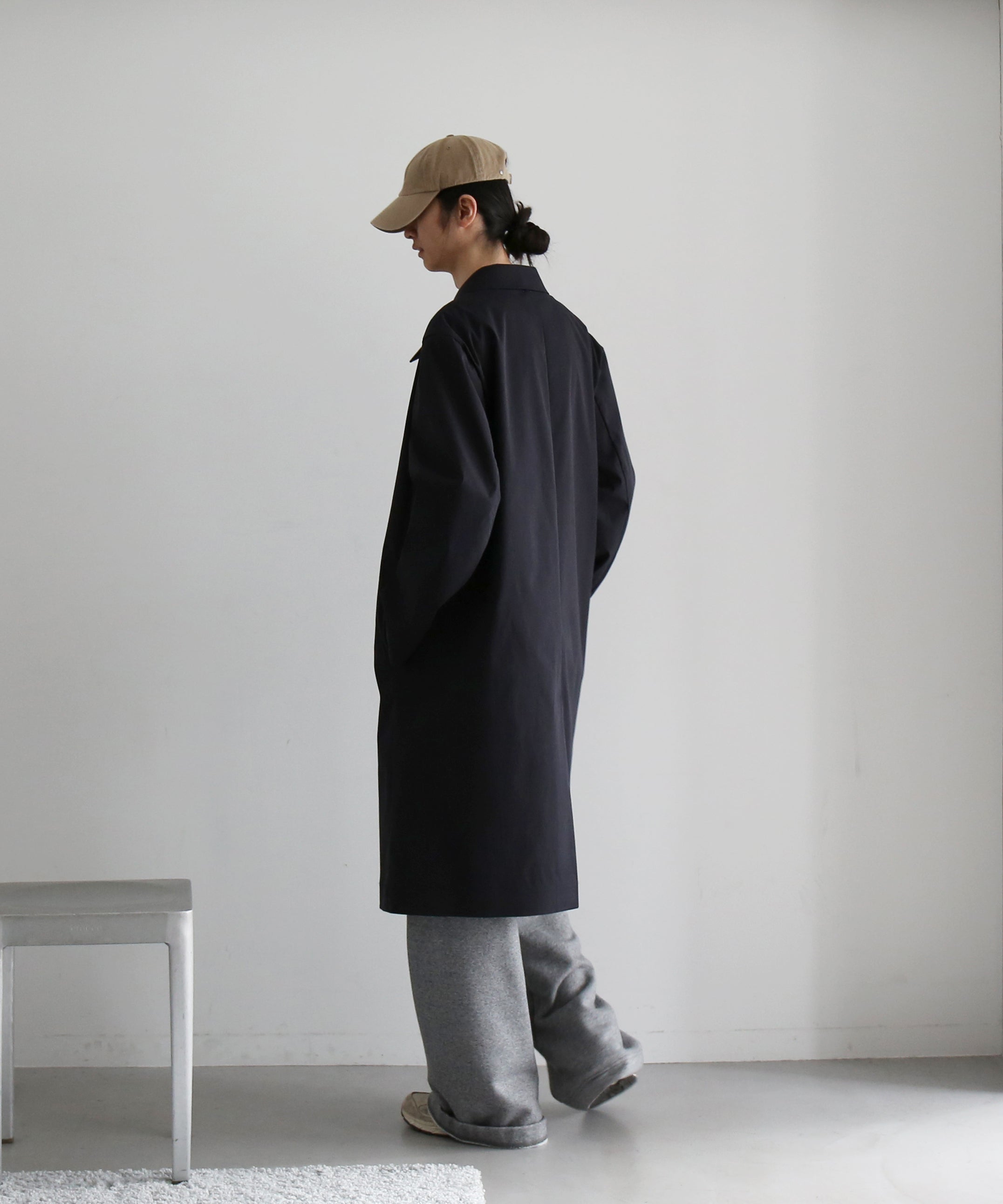 POST ARCHIVE FACTION(PAF) Rain coat "BLACK"