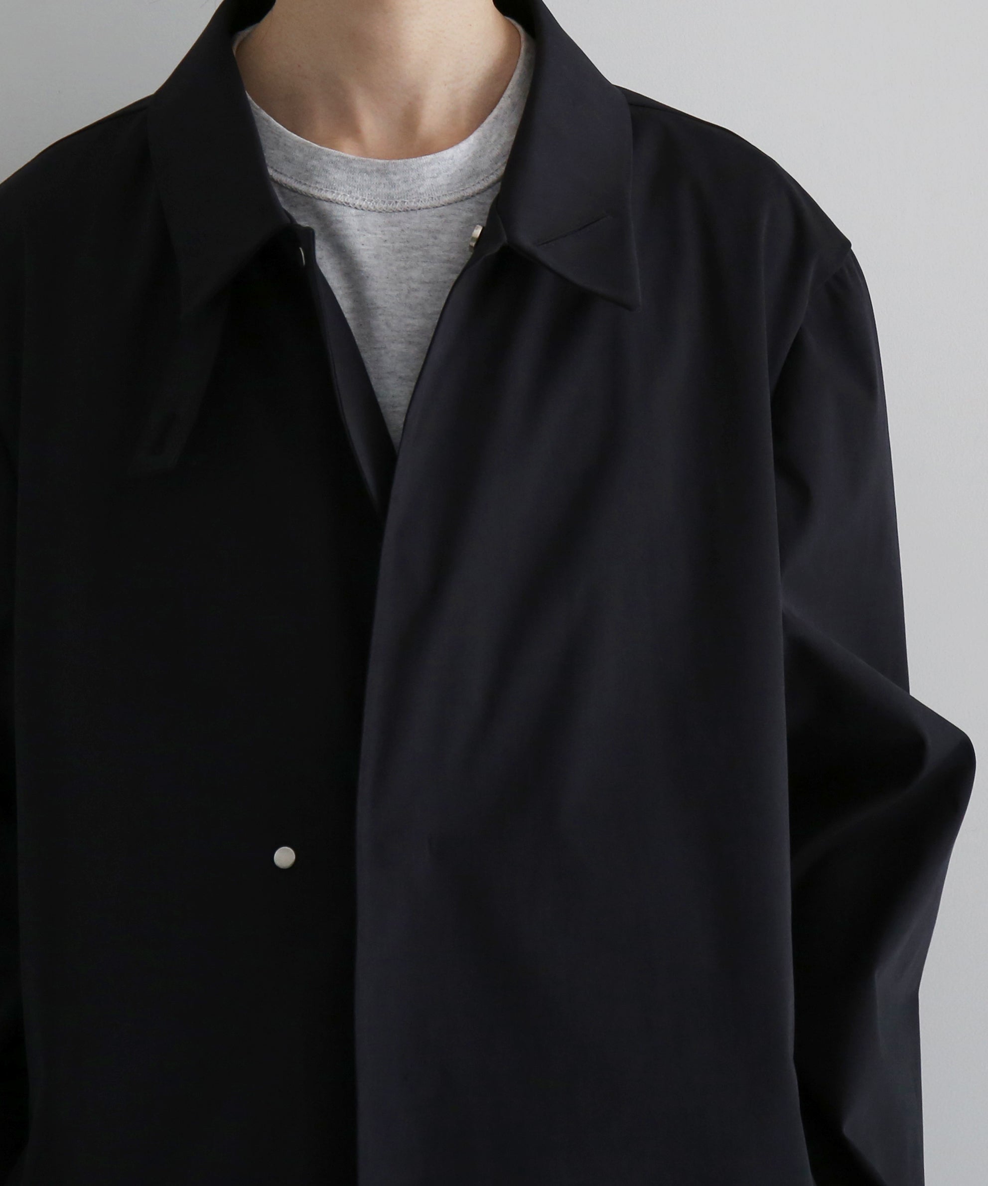 POST ARCHIVE FACTION(PAF) Rain coat "BLACK"