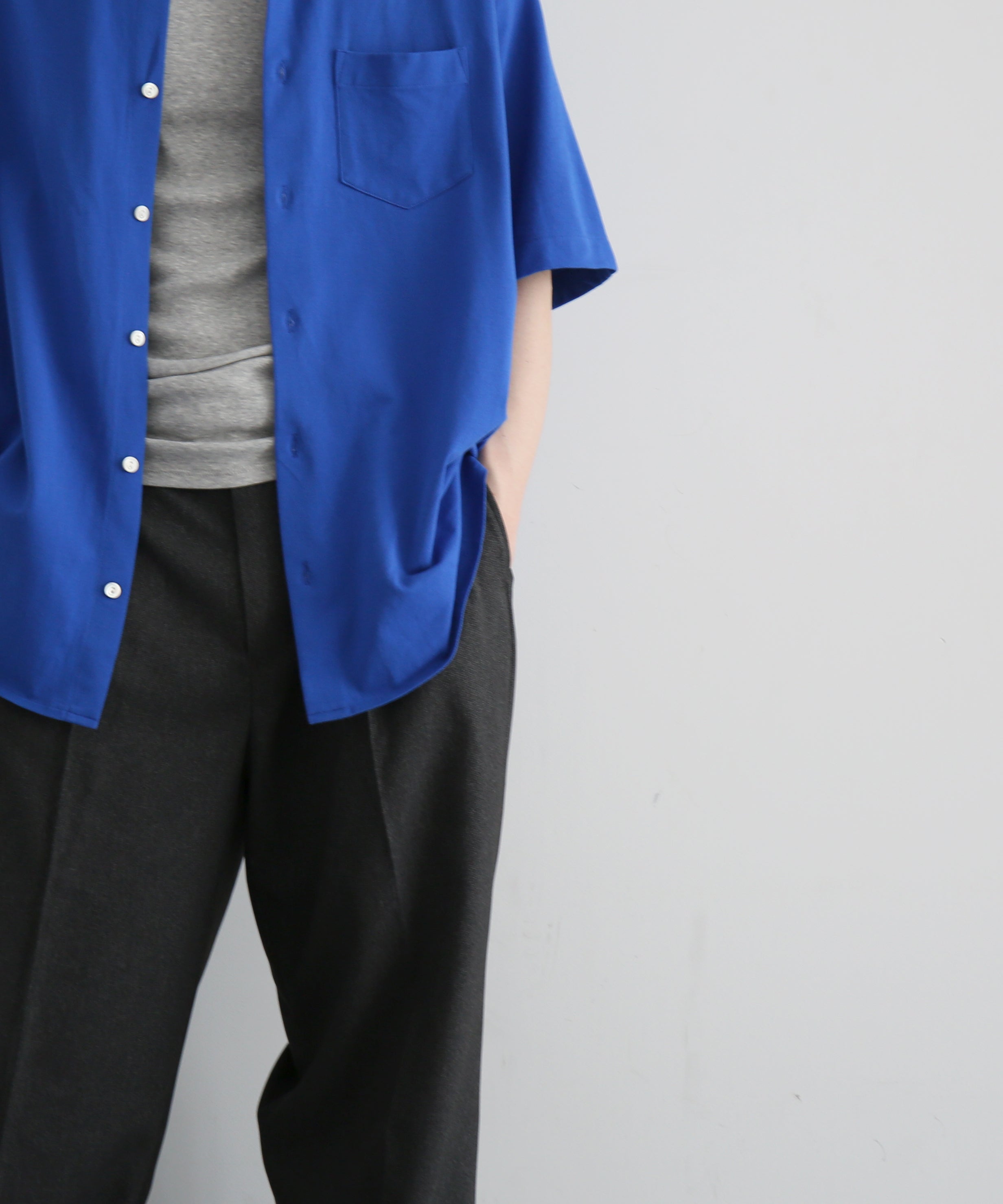 KAIKO Tomorrow ss shirt "D.BLUE"