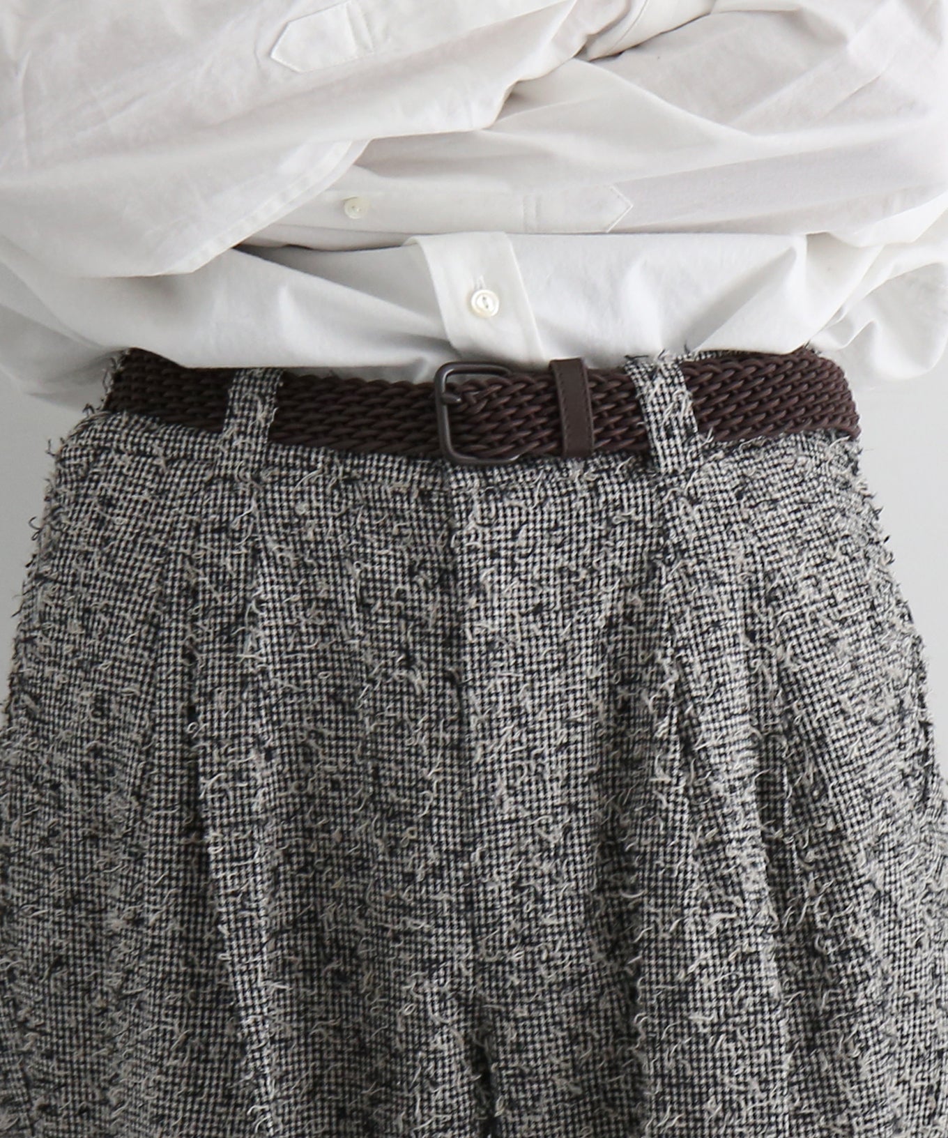 saby Sleeping trouser - cotton linen FAB × Needles Work - "HOUNDSTOOTH"