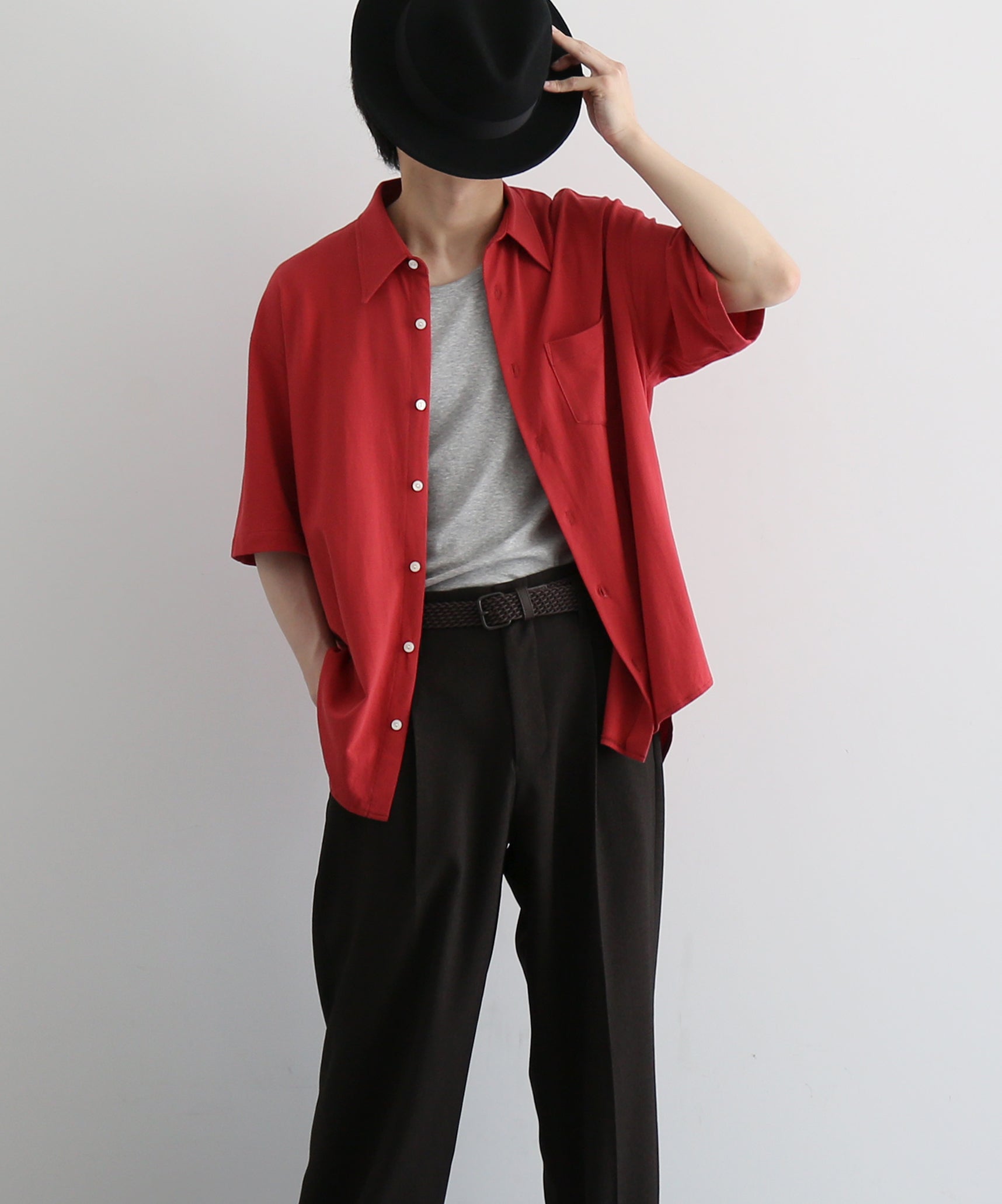 KAIKO Tomorrow ss shirt "D.BLUE"