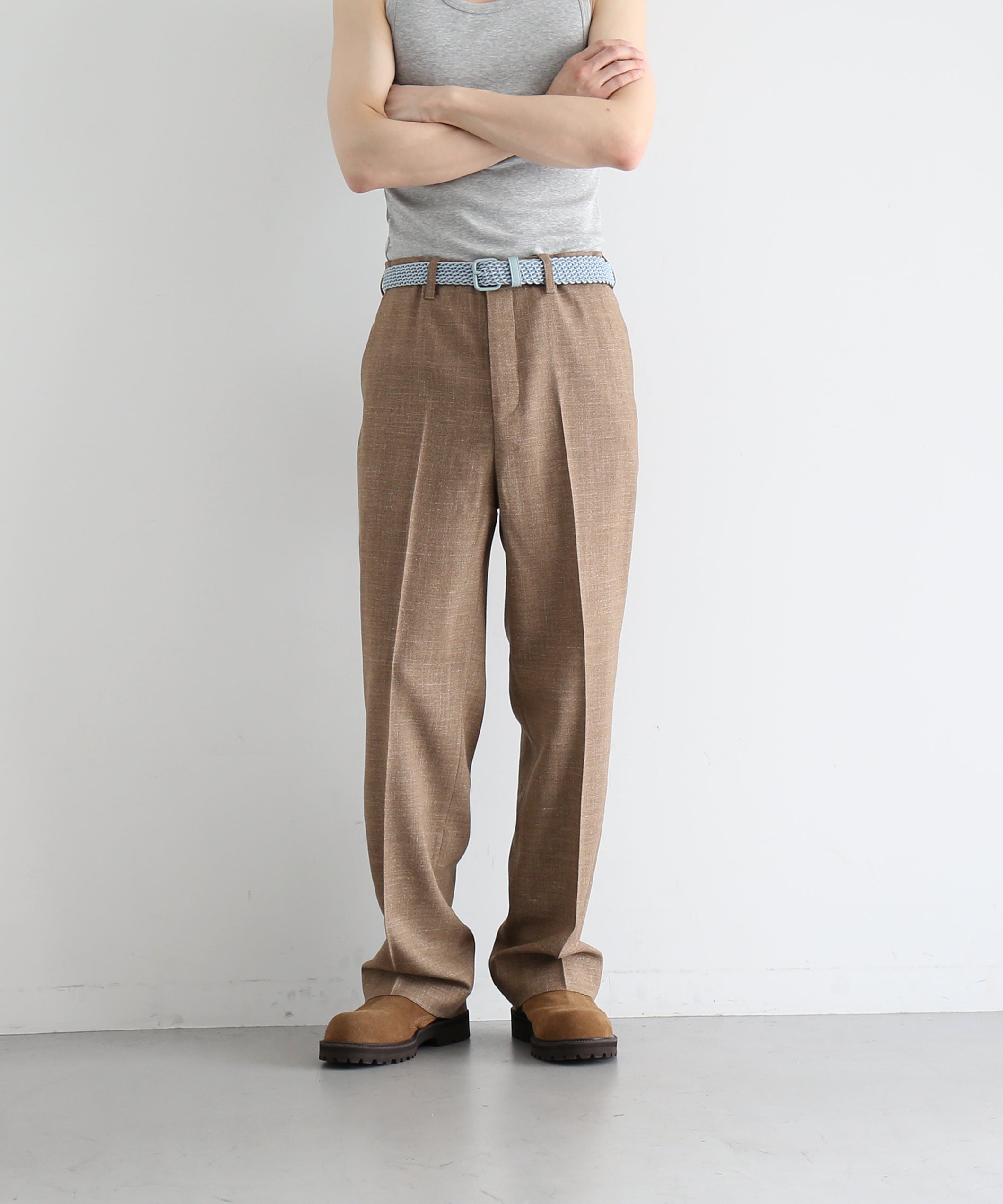 UNUSED Uw1189 Loro piana slacks “GRAY”