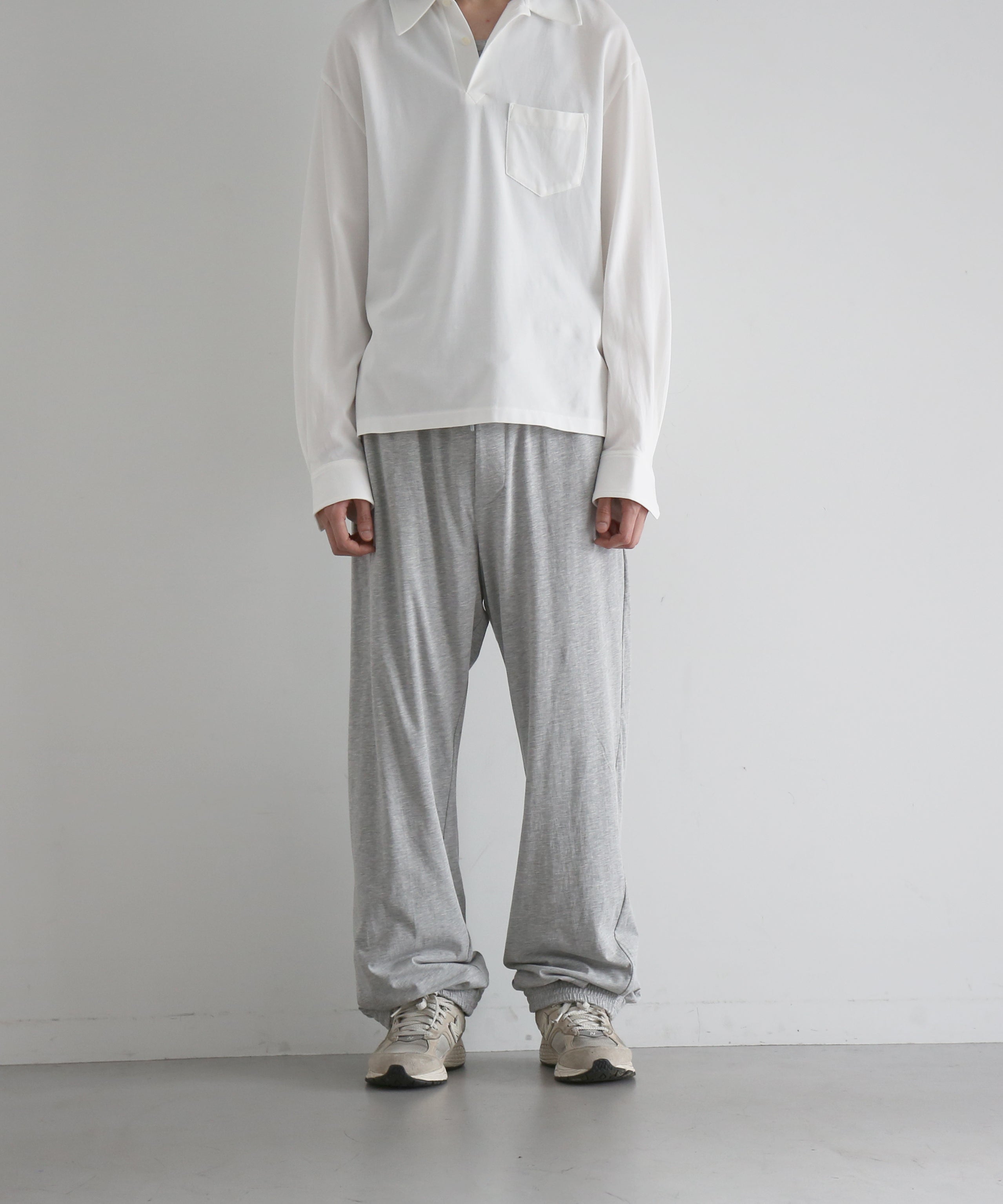 KAIKO Double loose easy pants "TOP GRAY"