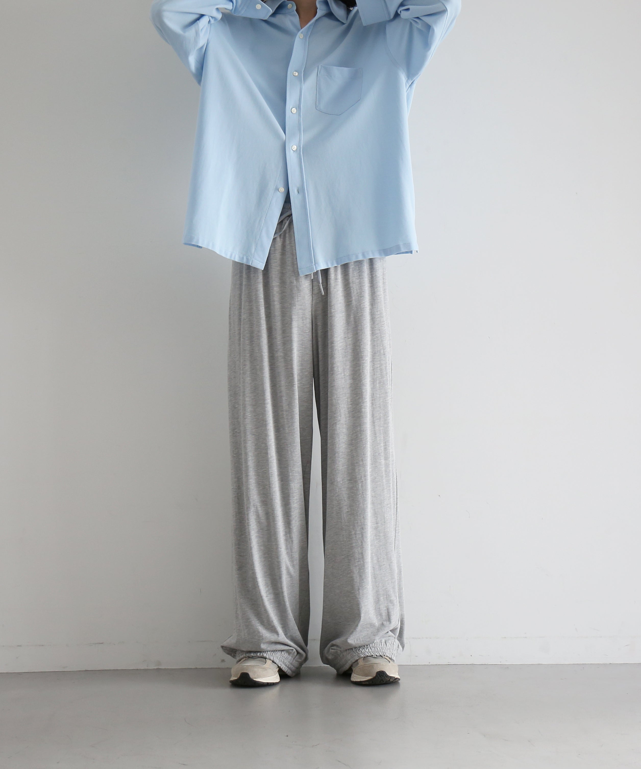 KAIKO Double wide easy pants "TOP GRAY"