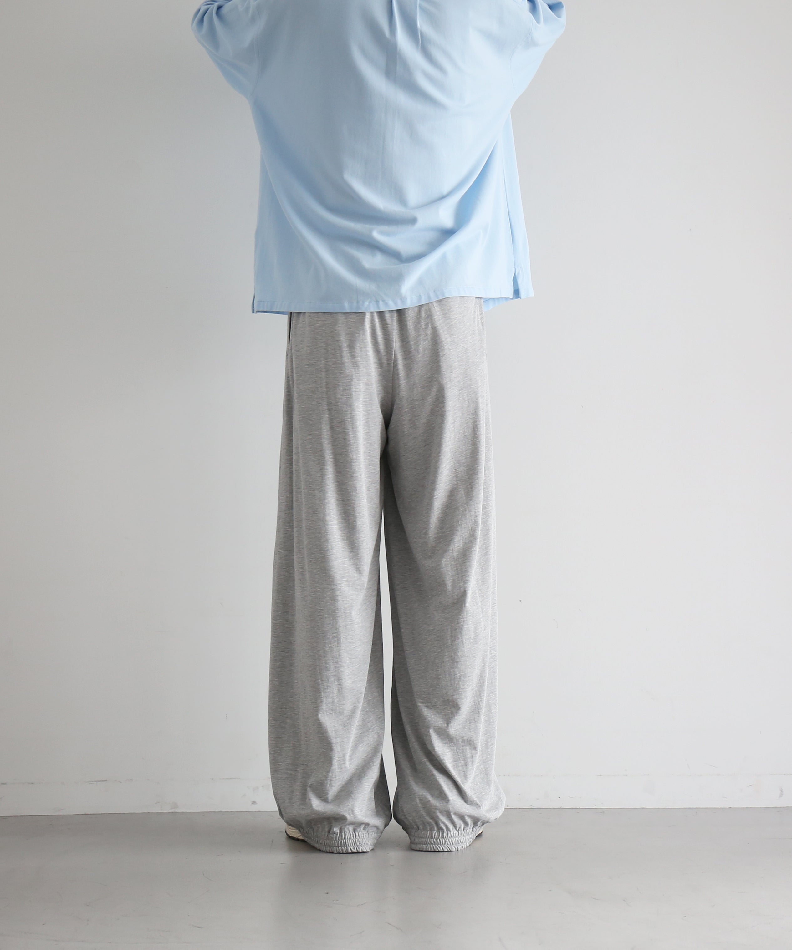 KAIKO Double wide easy pants "TOP GRAY"