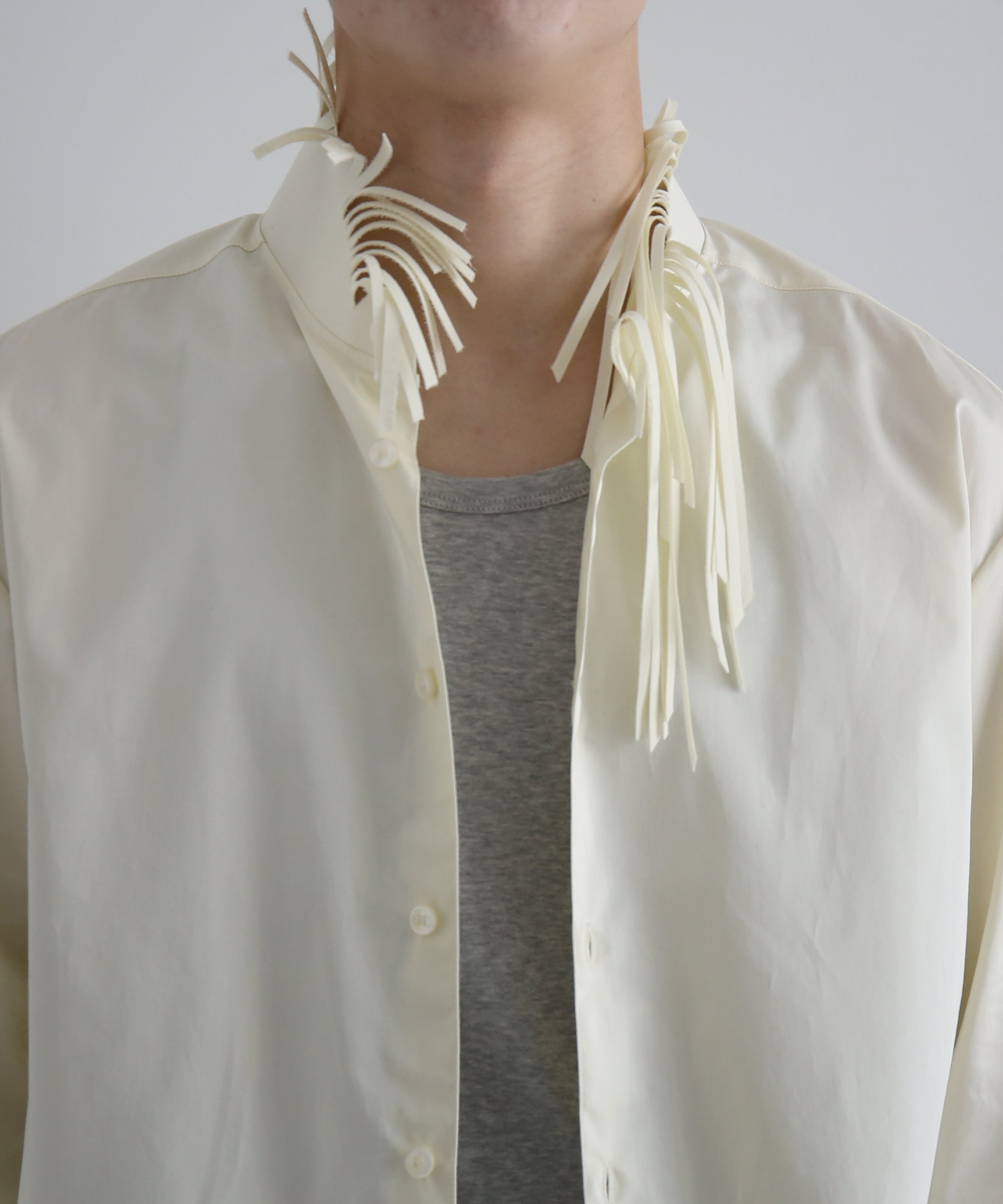 POST ARCHIVE FACTION(PAF) Trimmed Shirt C "YELLOW"