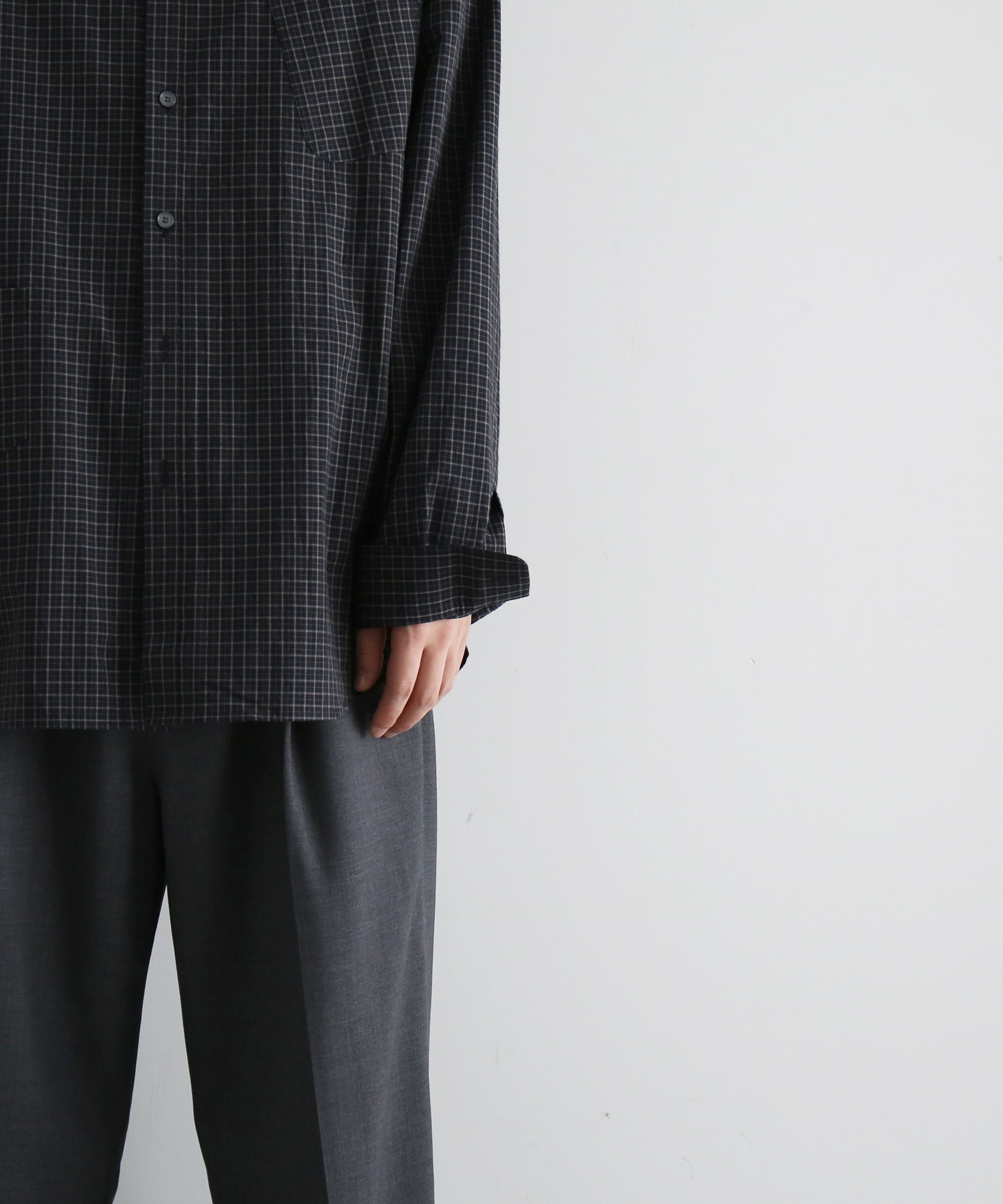 ABELIA EDOWARD GOUCHA Ordinary shirt "BLACK"