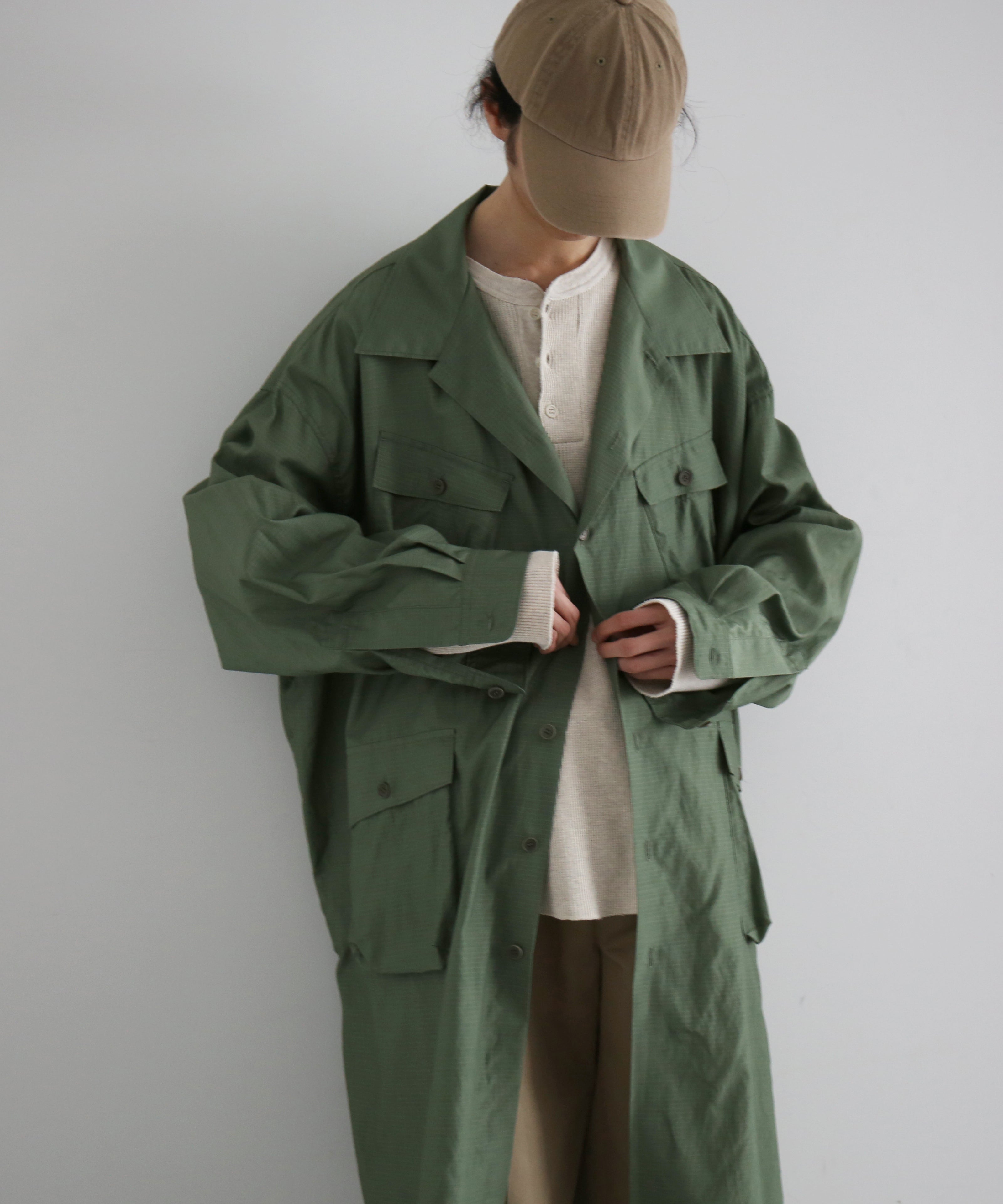 WHOWHAT 5x shirt type.5 "MOSS GREEN"