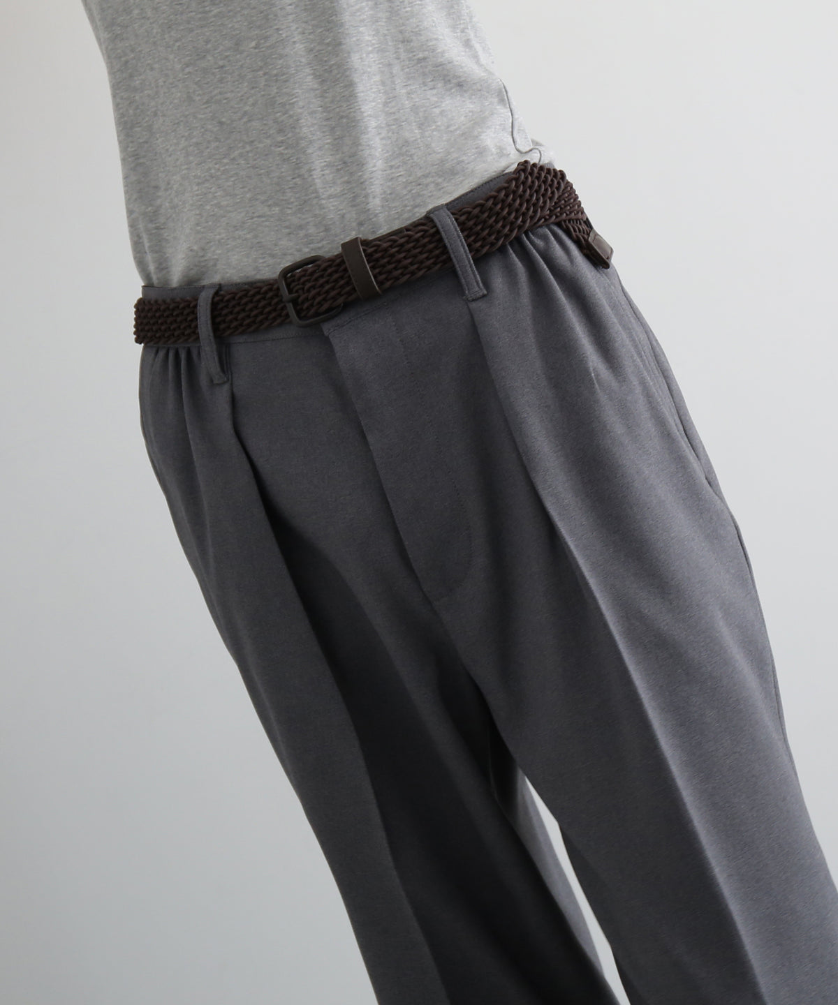 UNUSED Uw1203 straight slacks “GRAY"