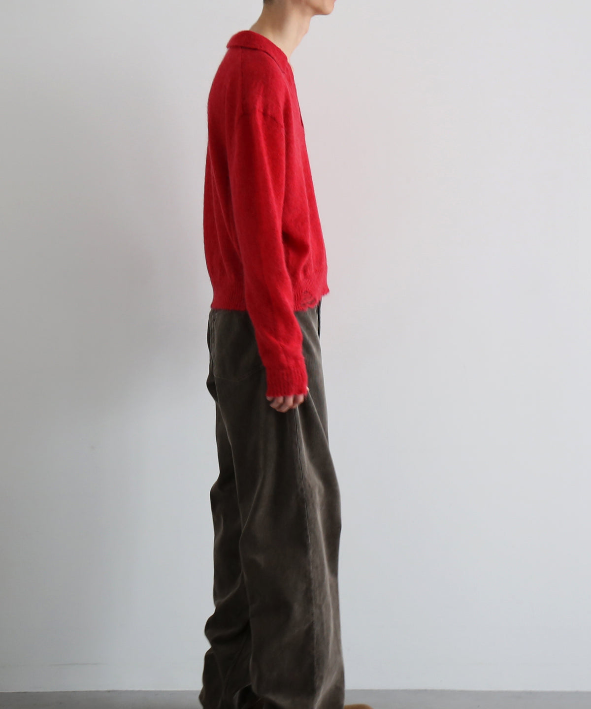 【Pre order】NEONSIGN Destroy knit -type : s "BLENDED RED"