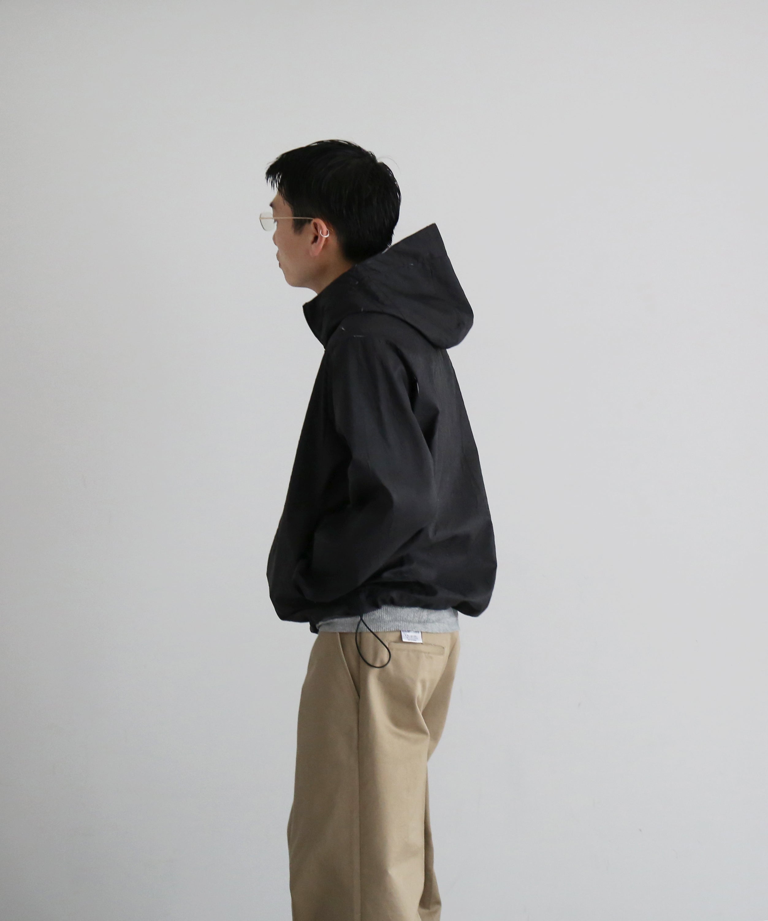 ryaw Inverted pleat shell "BLACK"