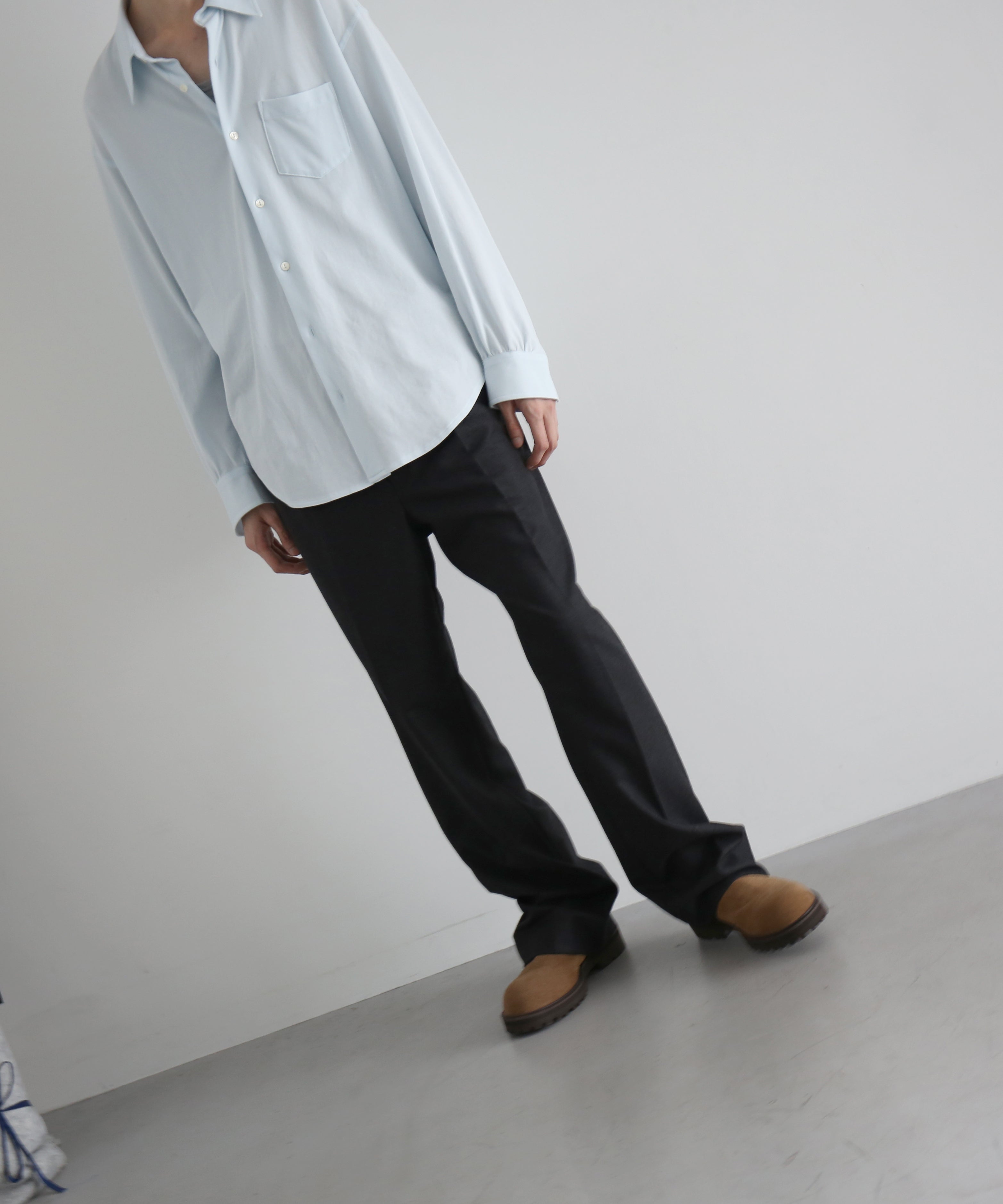 AURALEE【オーラリー】Wool fulling flannel one-tuck slacks “TOP