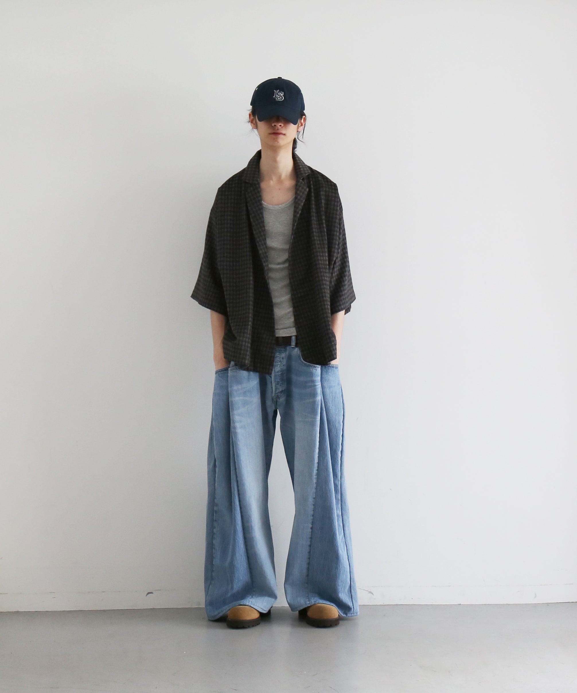 BLESS Kimono Sack "CASHMERE GREY CARRÉ"