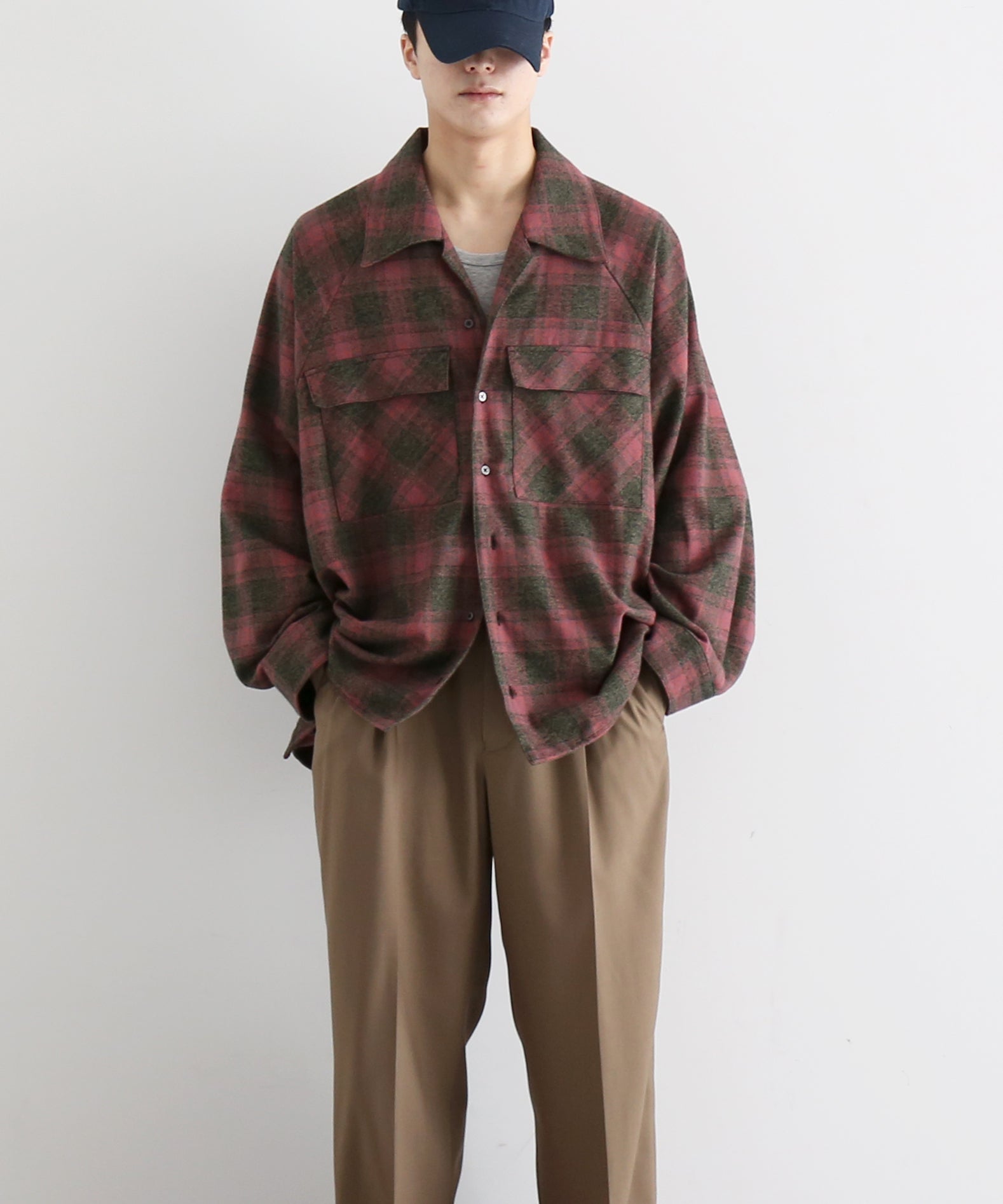 my beautiful landlet O/c check shirt "YELLOW"