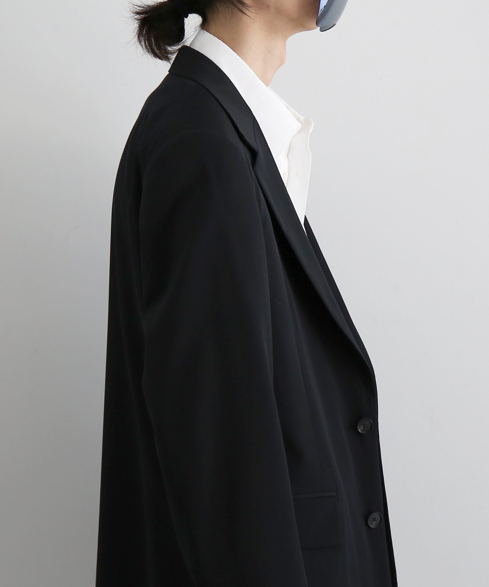 AURALEE Light wool max gabardine jacket "TOP BLACK"