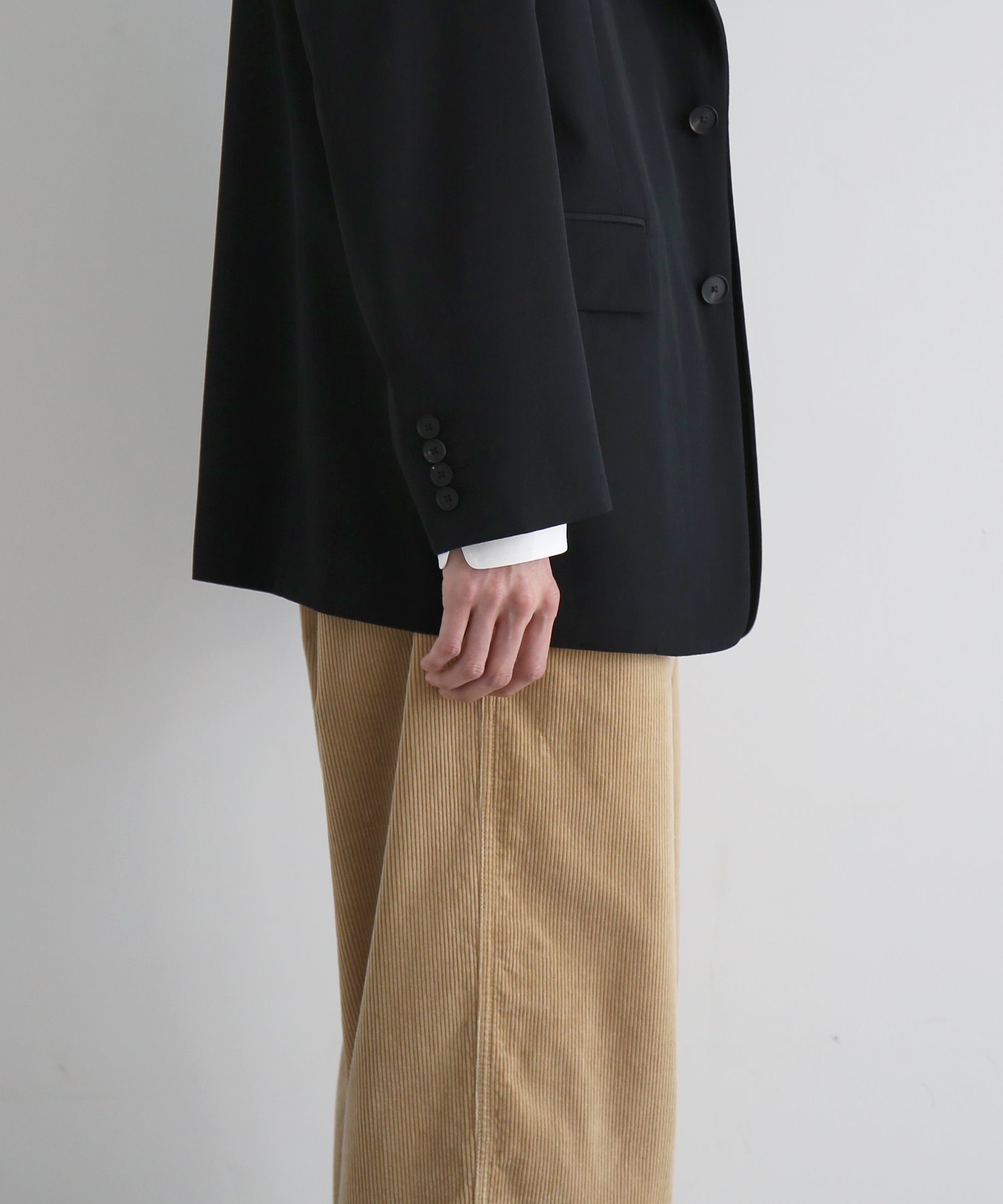 AURALEE Light wool max gabardine jacket "TOP BLACK"