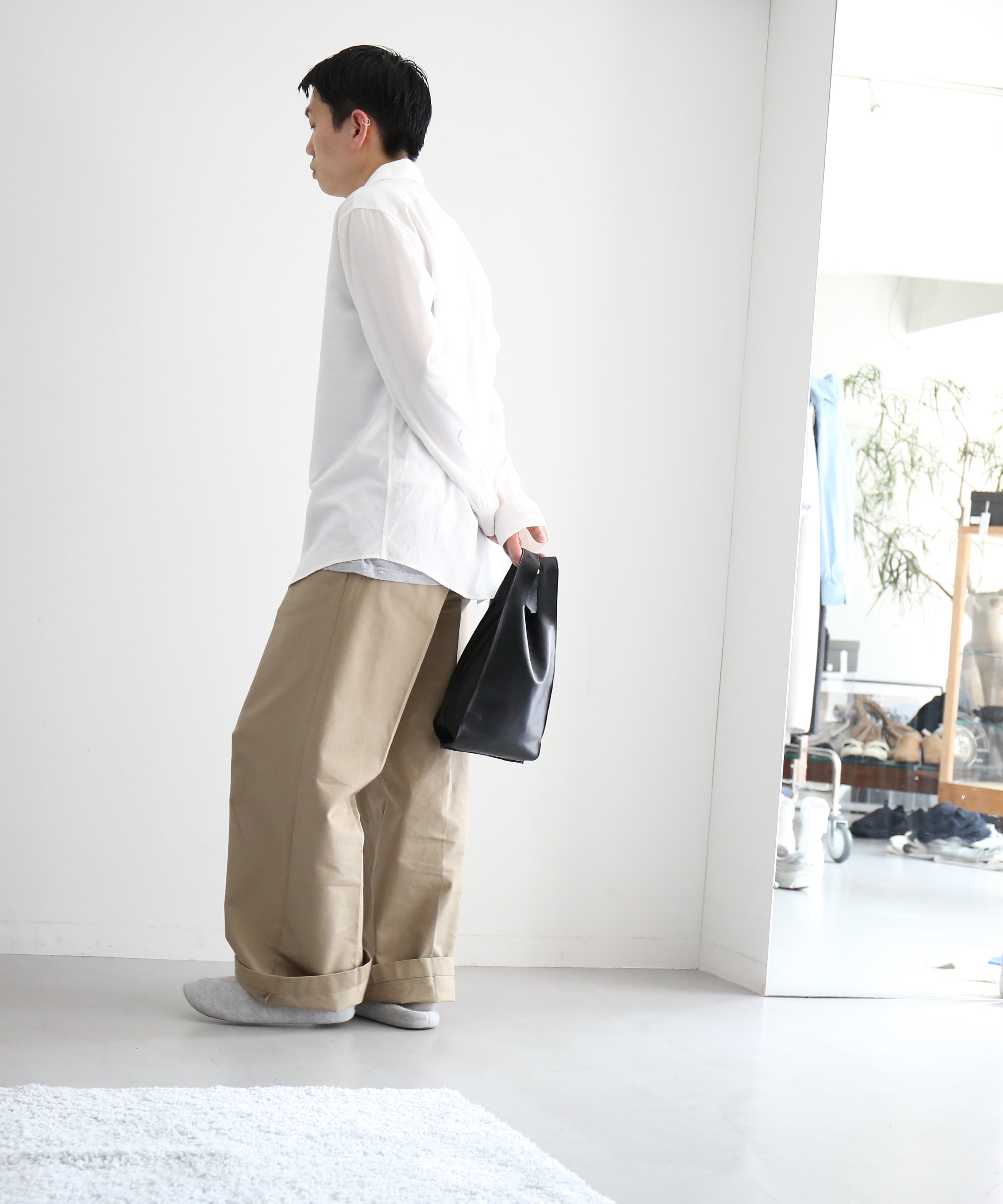 KAIKO ブラック メッセンジャーバッグ KAIKO【カイコー】メンズ マーケットバッグ Inconvenience bag 