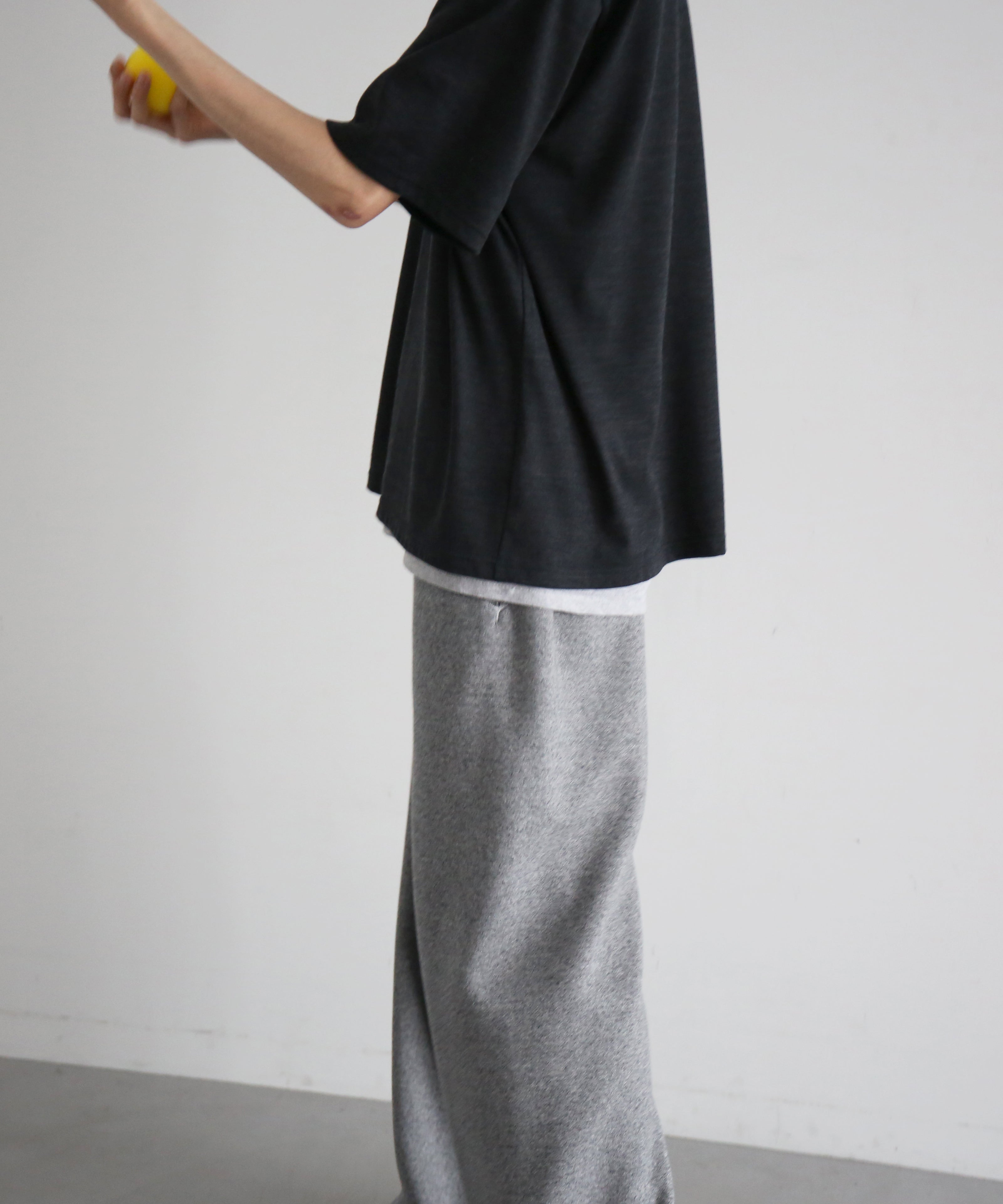 DIGAWEL Merino wool t-shirt "C.GRAY"