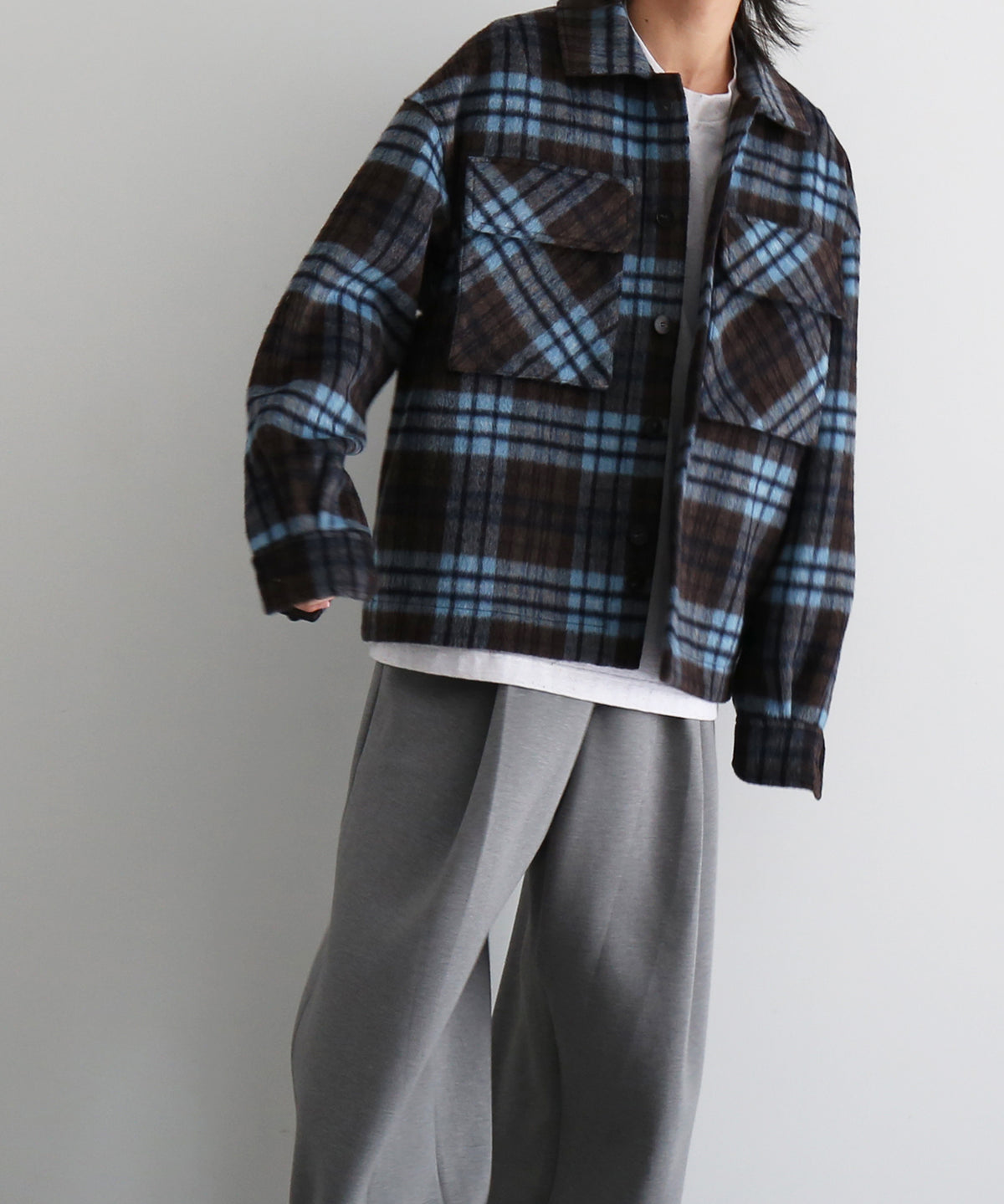 entire studios Fjord shirt “BLUE CHECK”