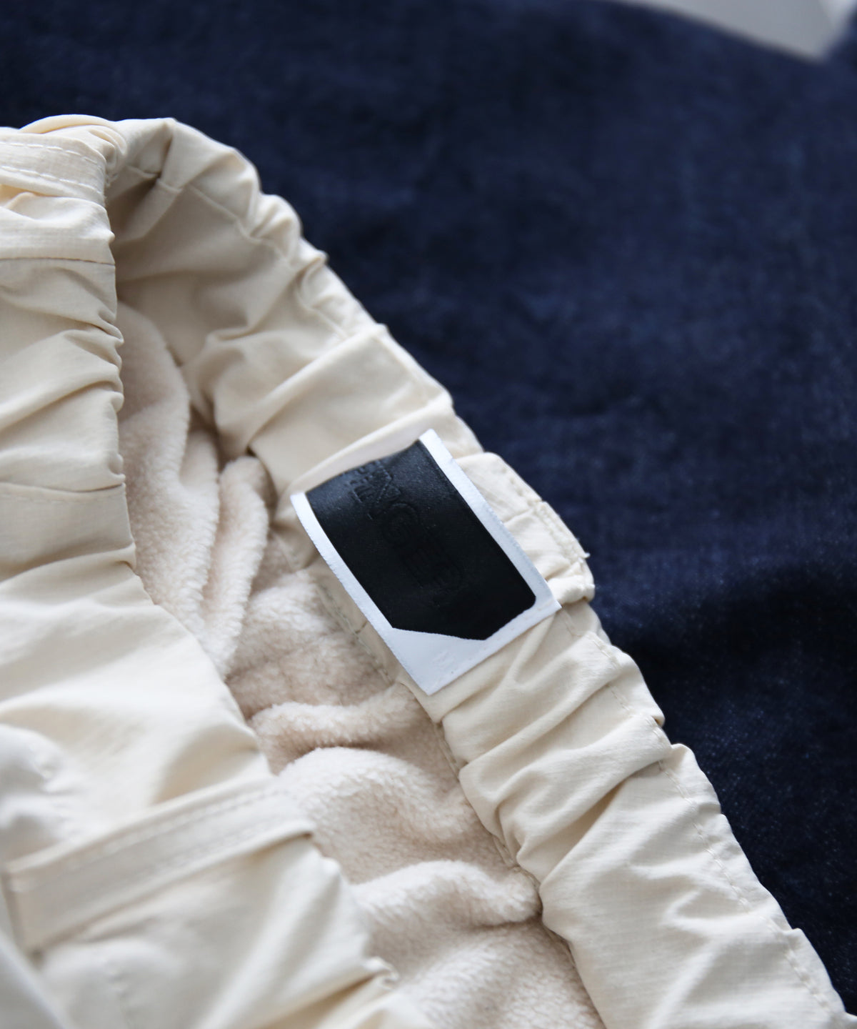 PHINGERIN Cushy fleece pants “A:LIGHT BEIGE”