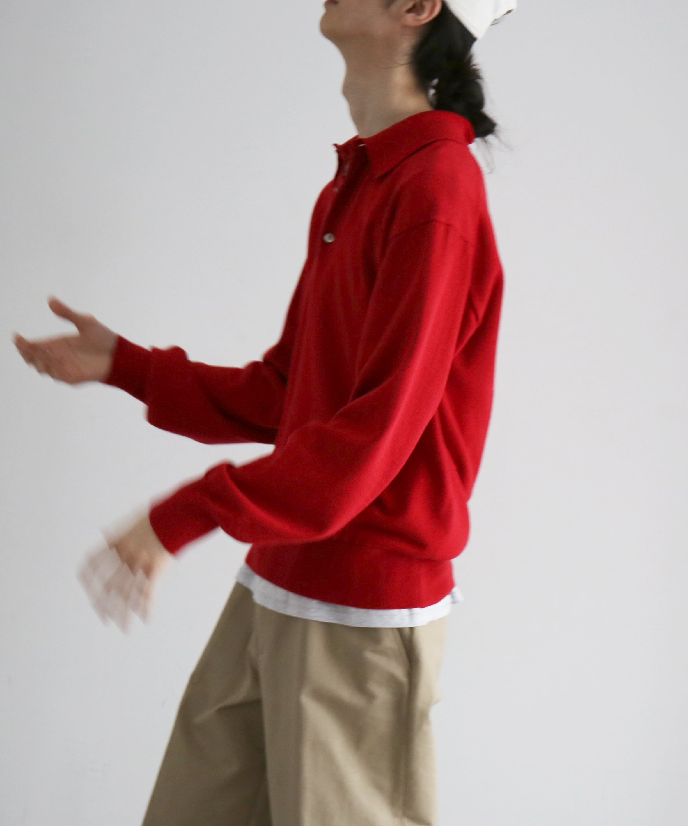 KAIKO Supima polo "WINE RED"