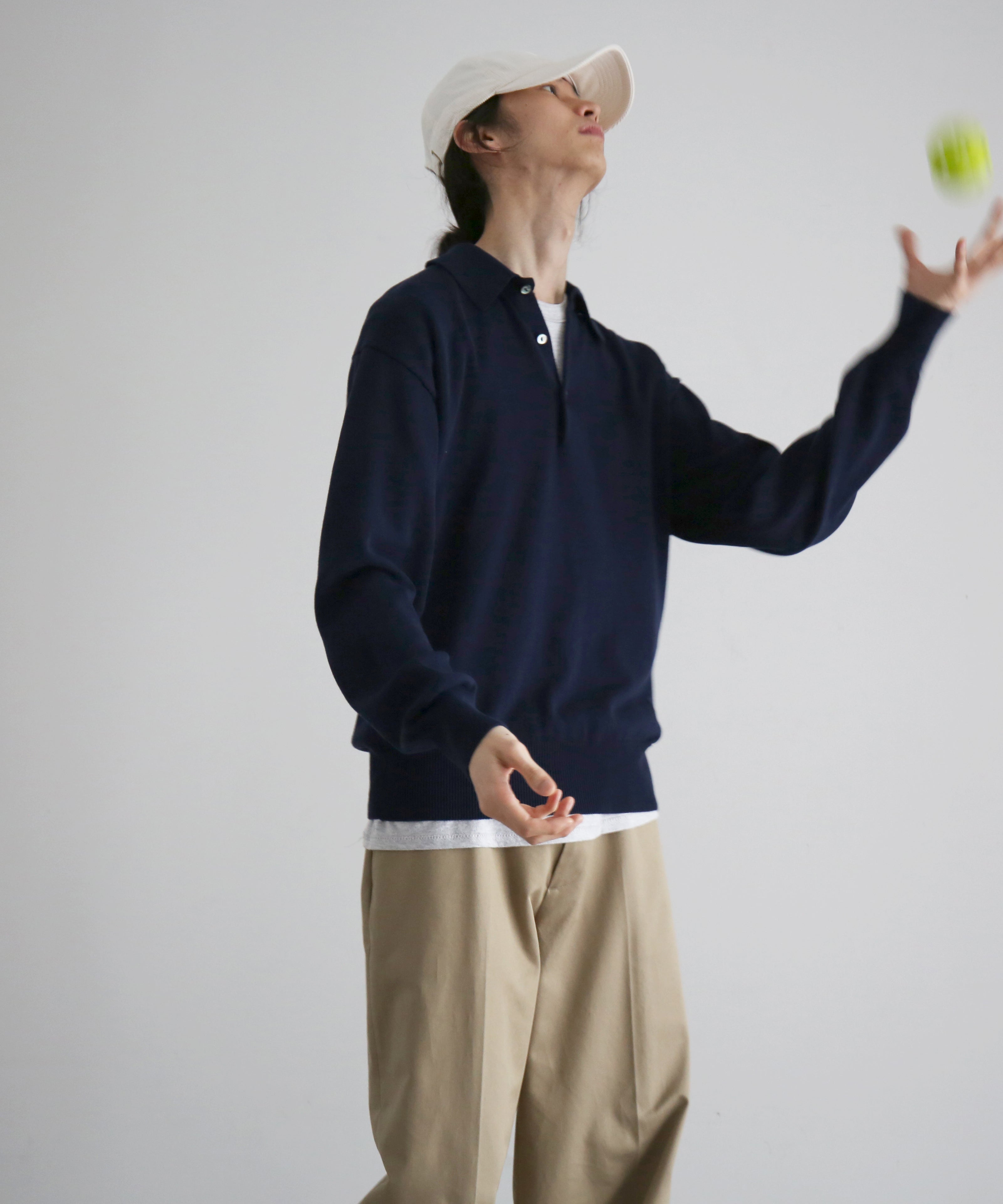 KAIKO Supima polo "NAVY"