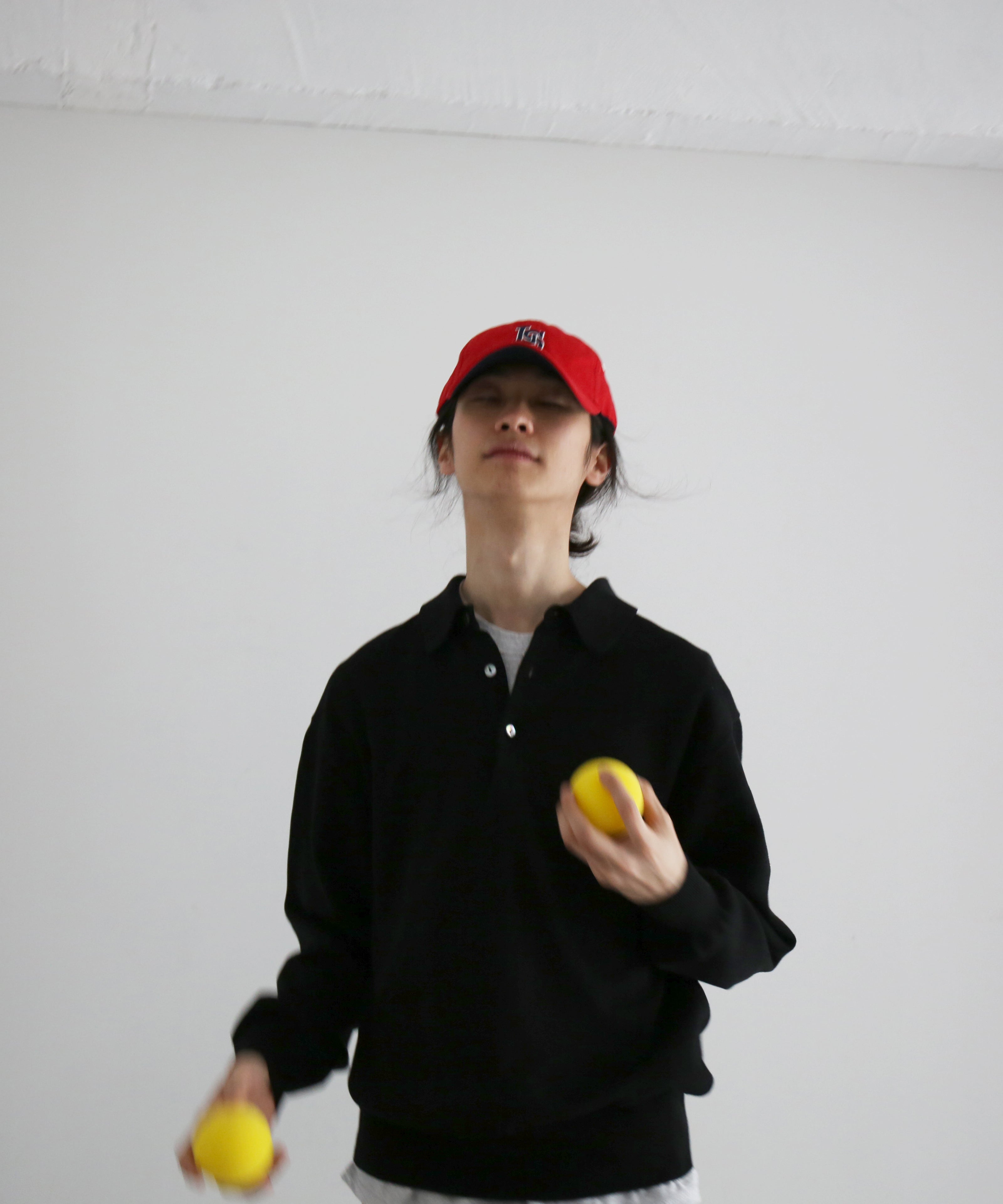 KAIKO Supima polo "BLACK"
