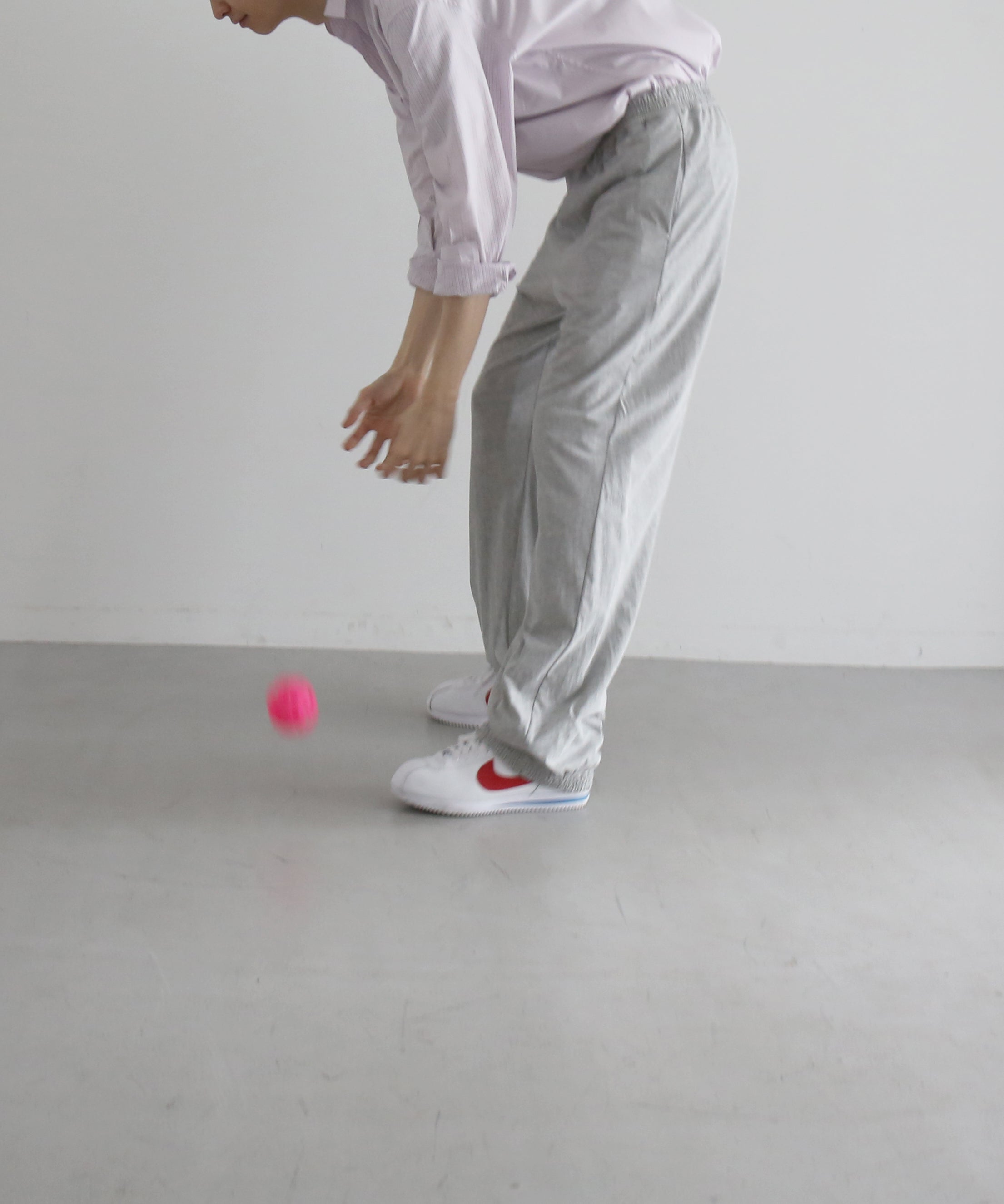 KAIKO Double loose easy pants "TOP GRAY"