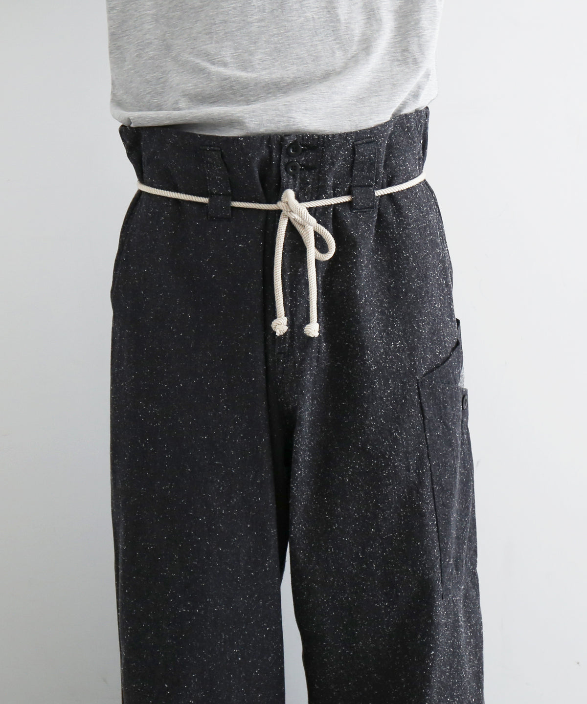 【EXCLUSIVE】WHOWHAT Origami pocket cargo pants "BLACK"