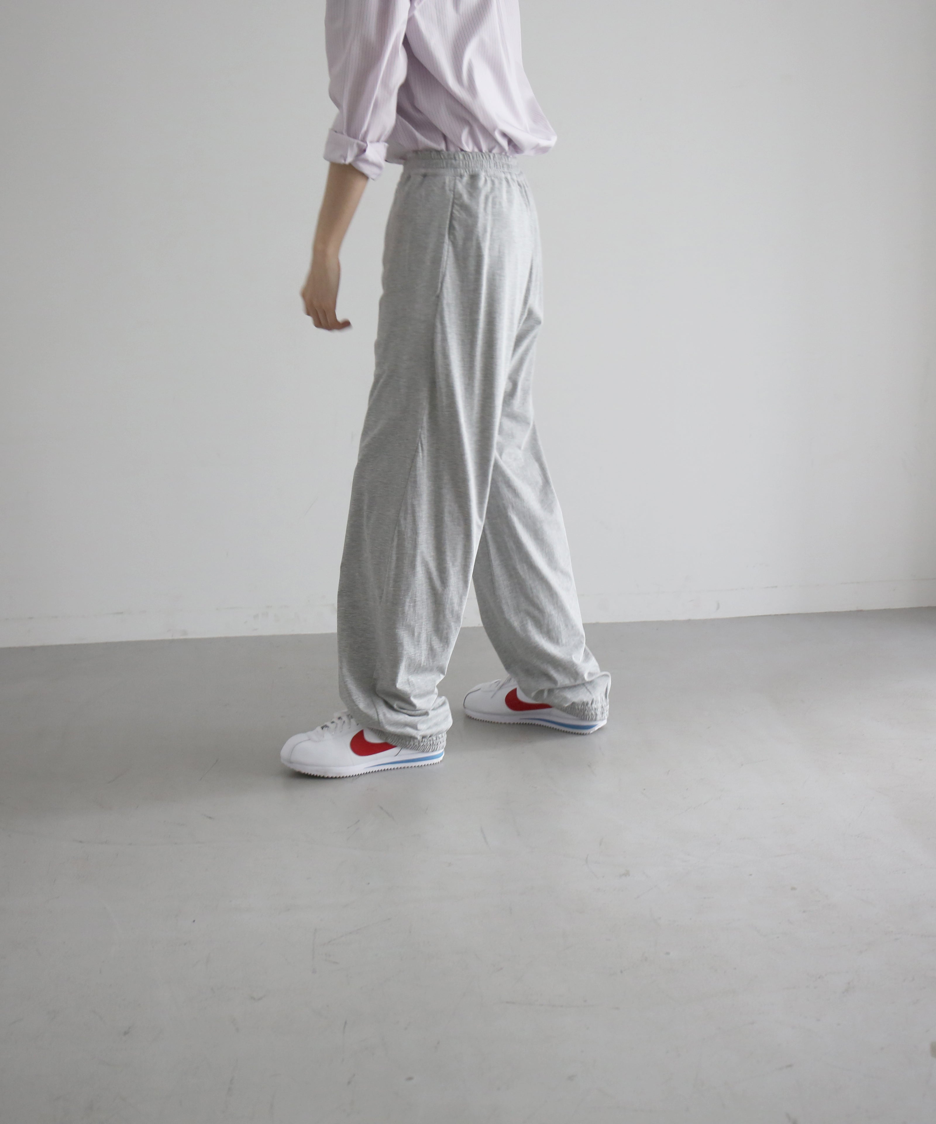 KAIKO Double loose easy pants "TOP GRAY"