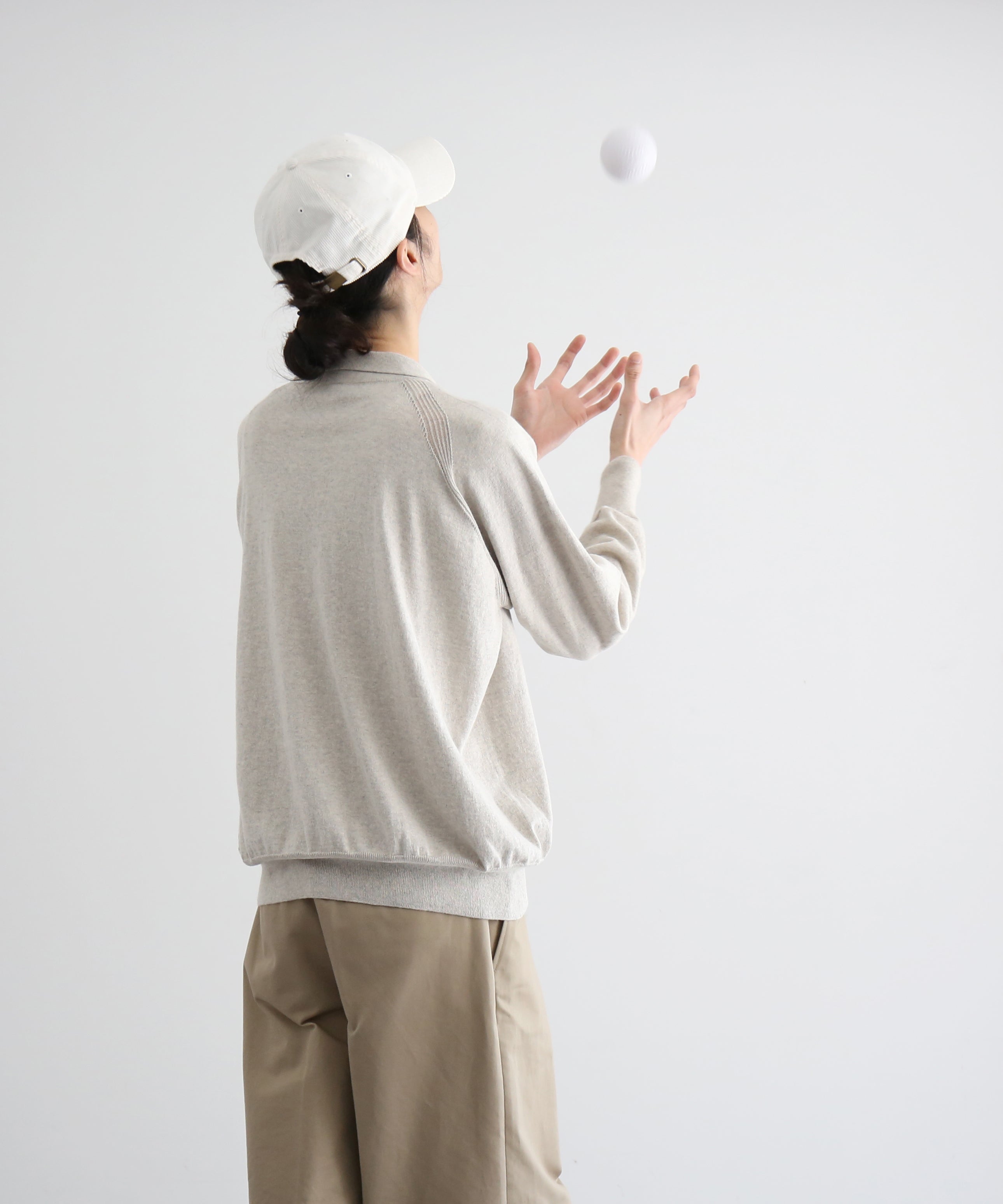 Baserange Soar polo M,L "GREYMELANG"