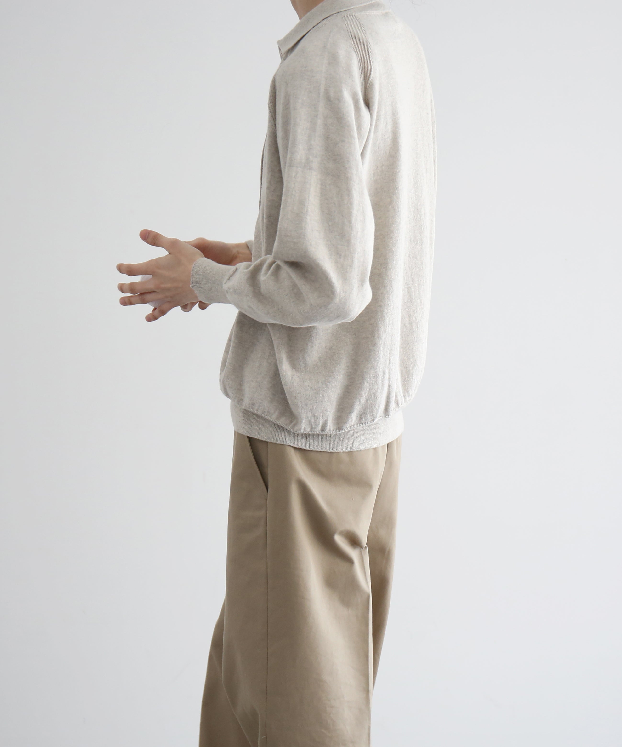 Baserange Soar polo M,L "GREYMELANG"