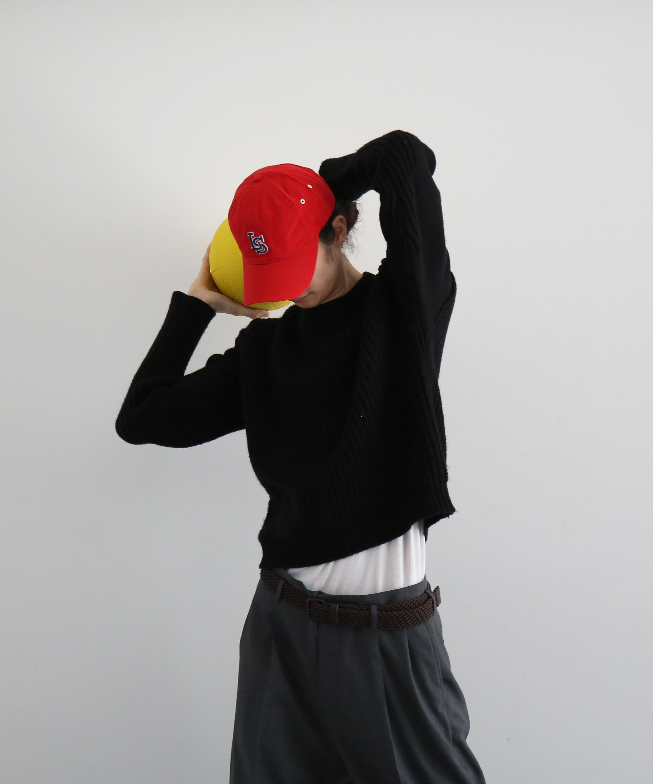 Basketcase Fisherman, knit "BLACK"