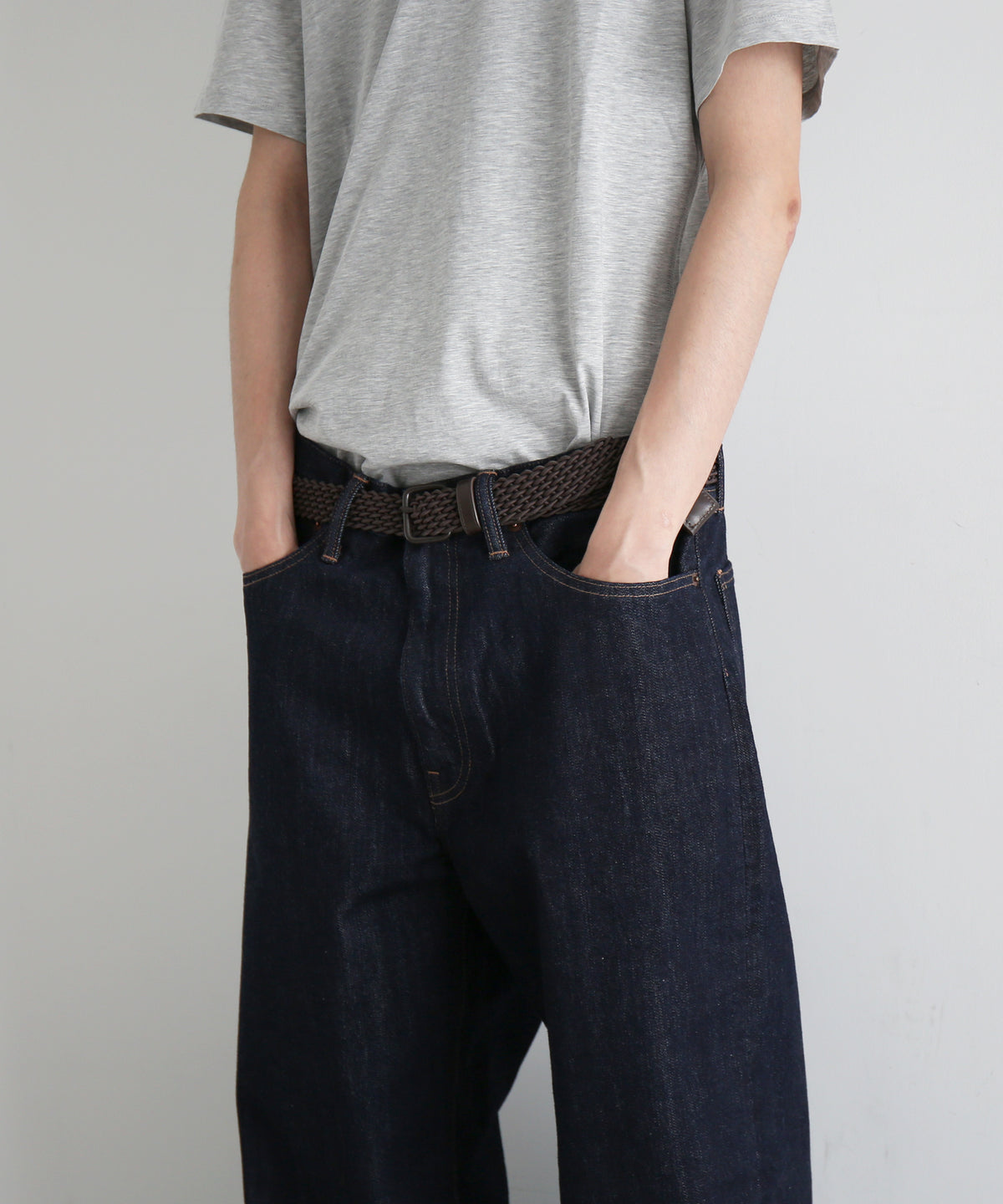UNUSED Uw1202 Wide denim pants "INDIGO"