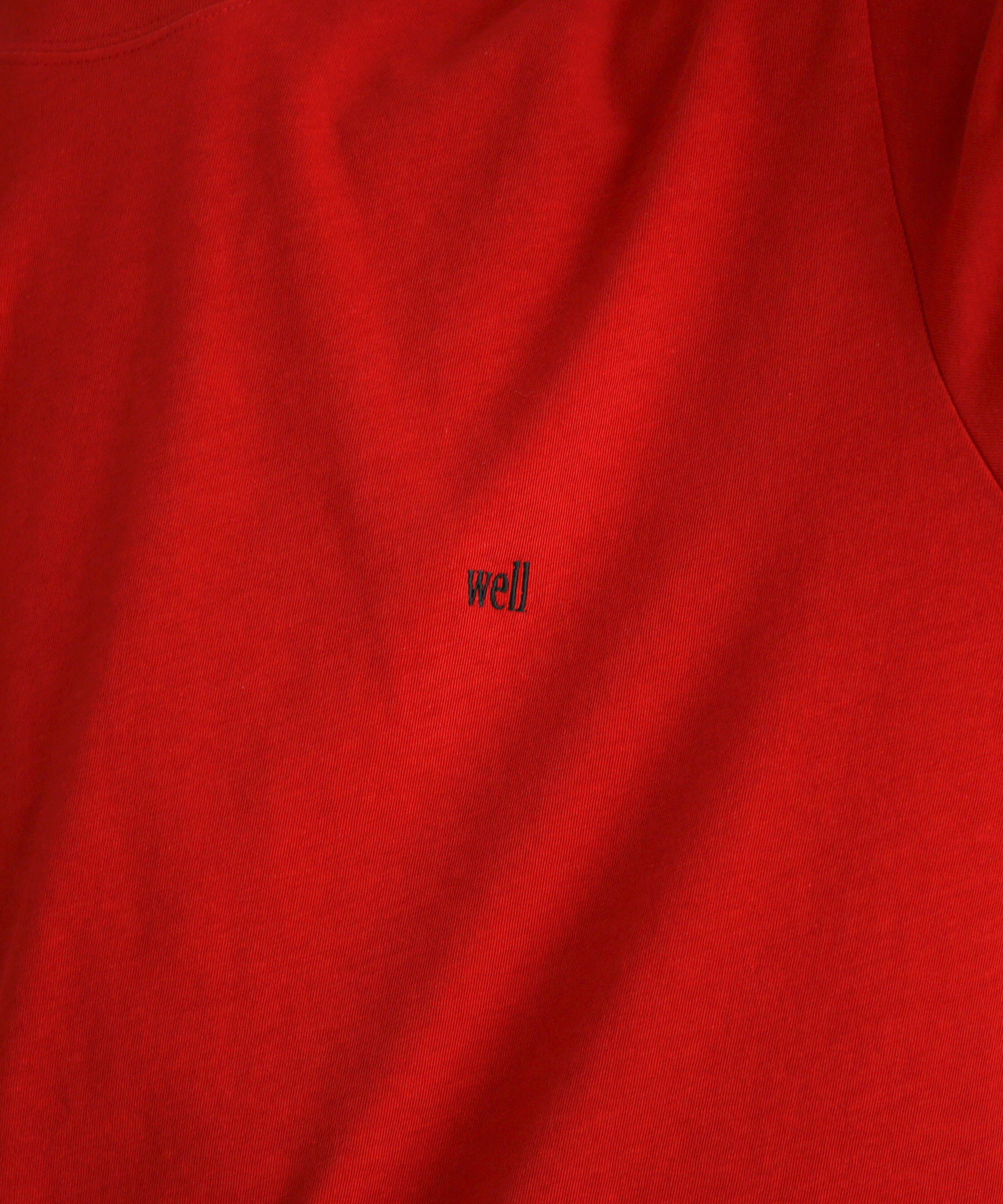 well Titled logo t-shirt "RED"