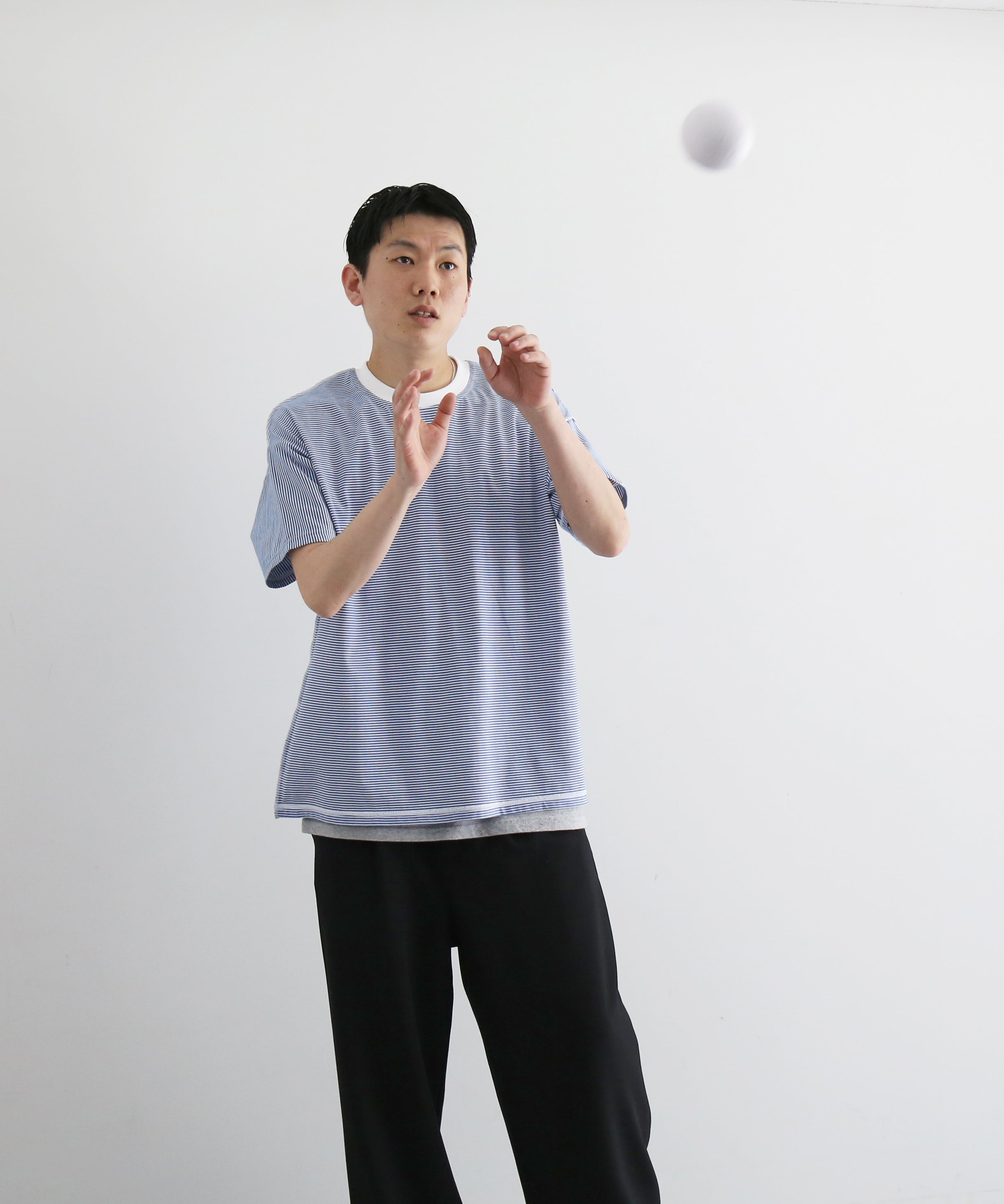ABELIA EDOWARD GOUCHA Classic shirt "BLUE"