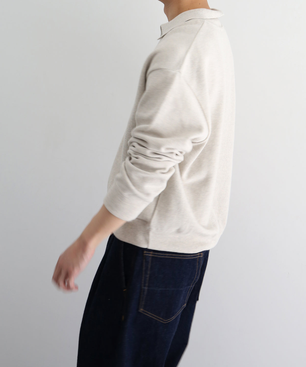 crepuscule Co/wo moss stitch skipper "OATMEAL"
