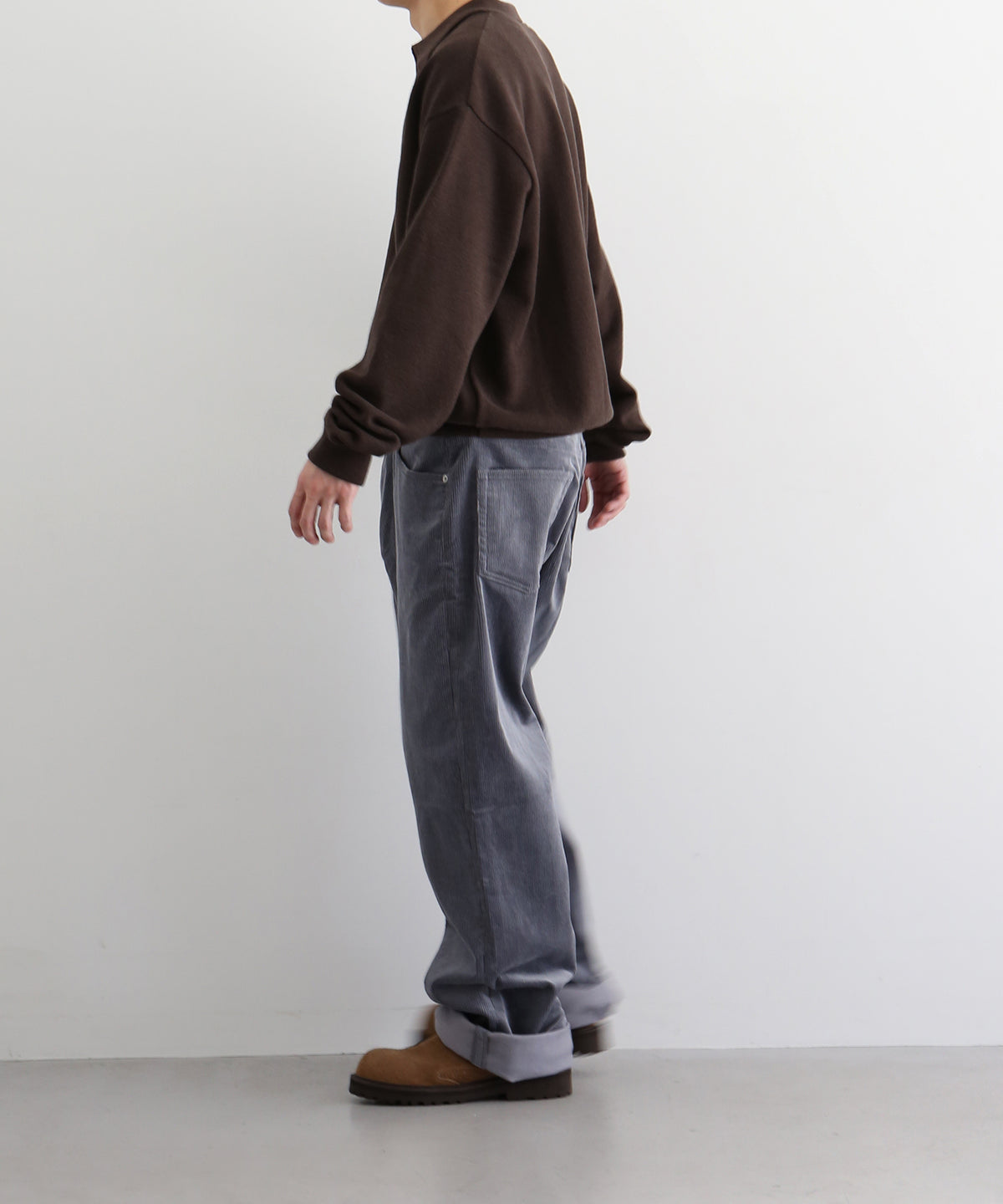 crepuscule Co/wo moss stitch skipper "BROWN"