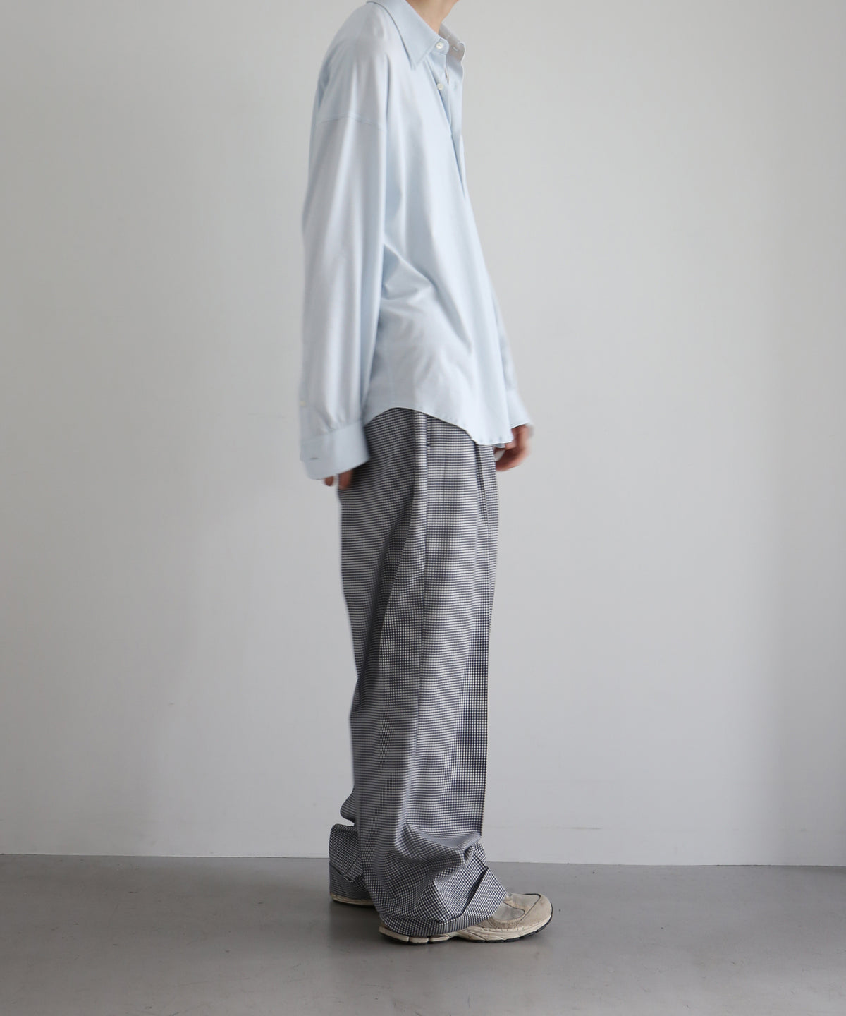 KAIKO Regular collar shirt "S.BLUE"