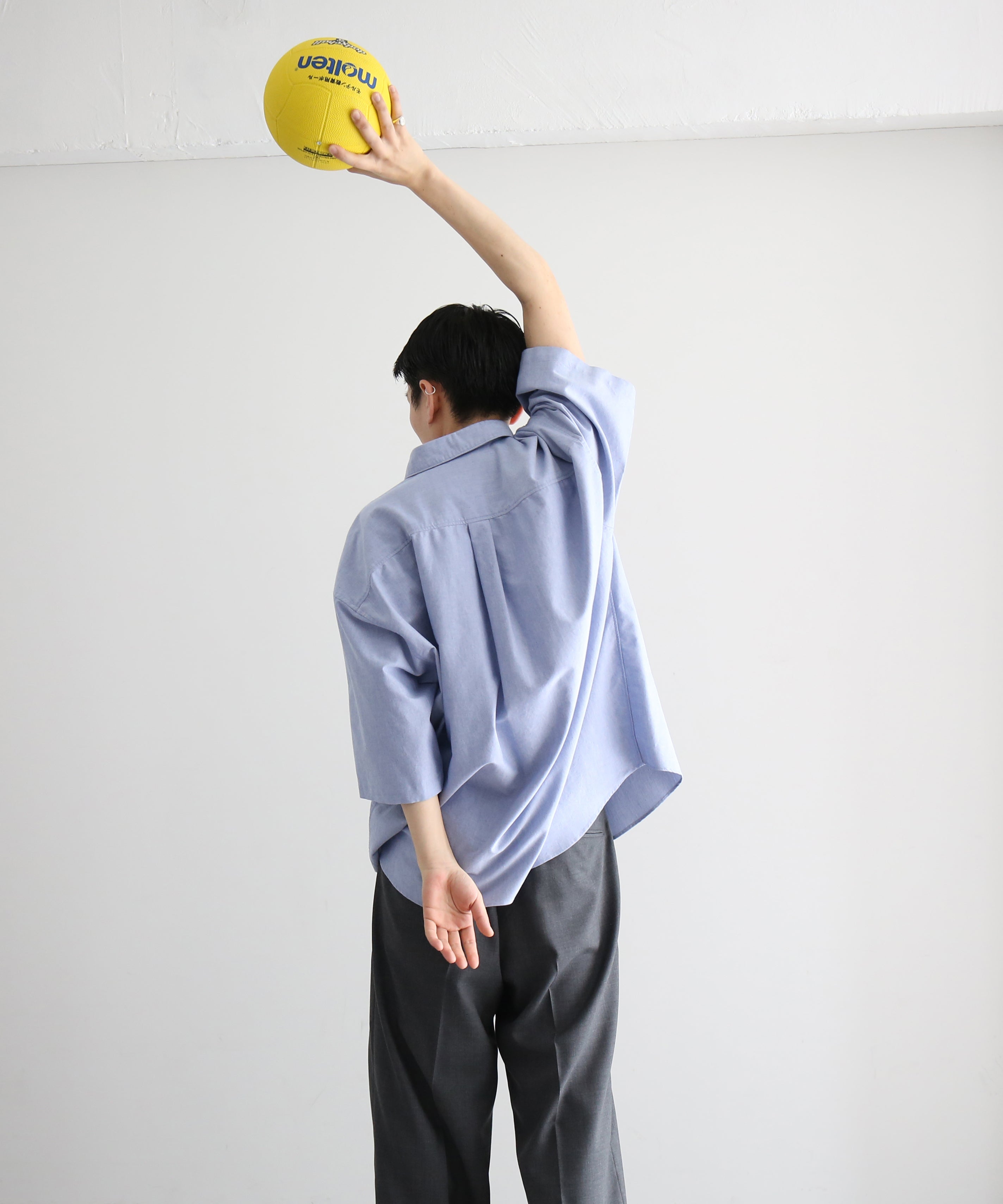 DIGAWEL Oversized s/s shirt "DARK SAX"