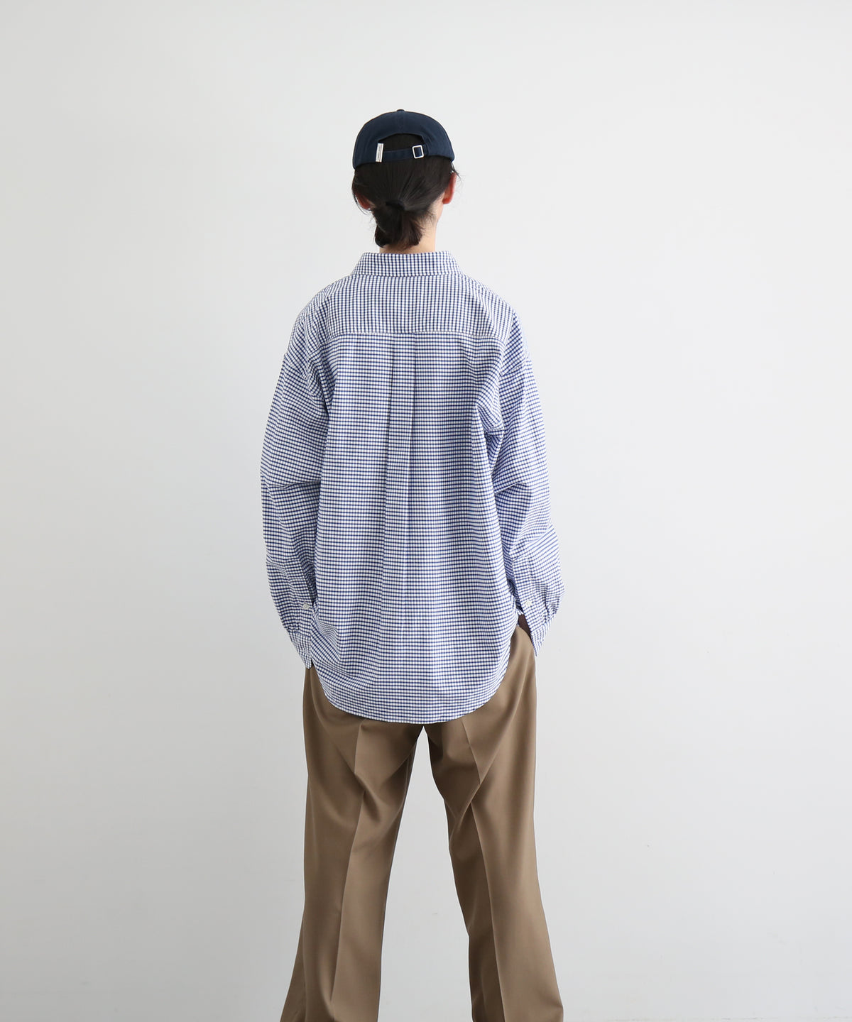 KAIKO Regular collar shirt "NAVY"