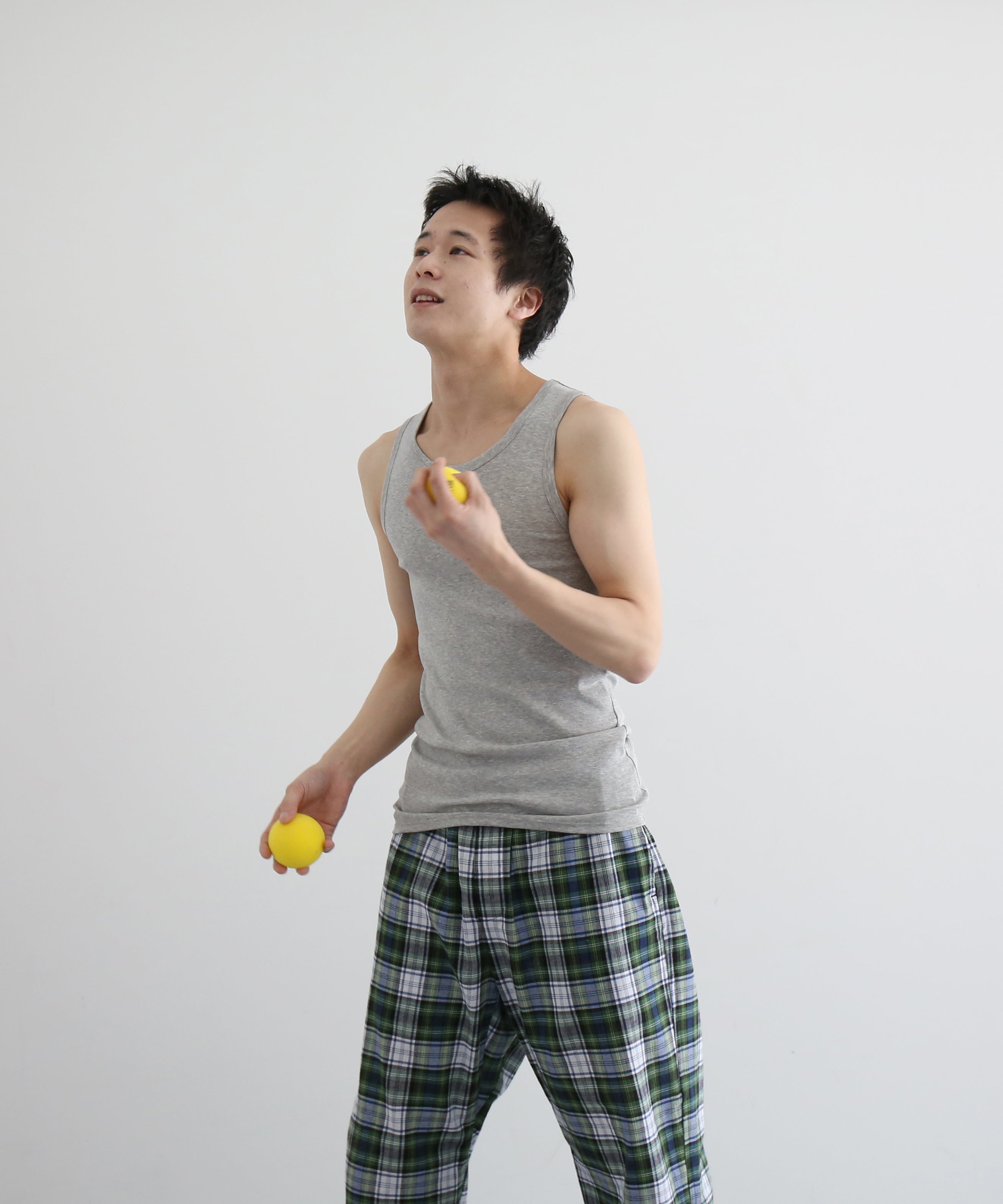 KAIKO Rib tank top “TOP GRAY”