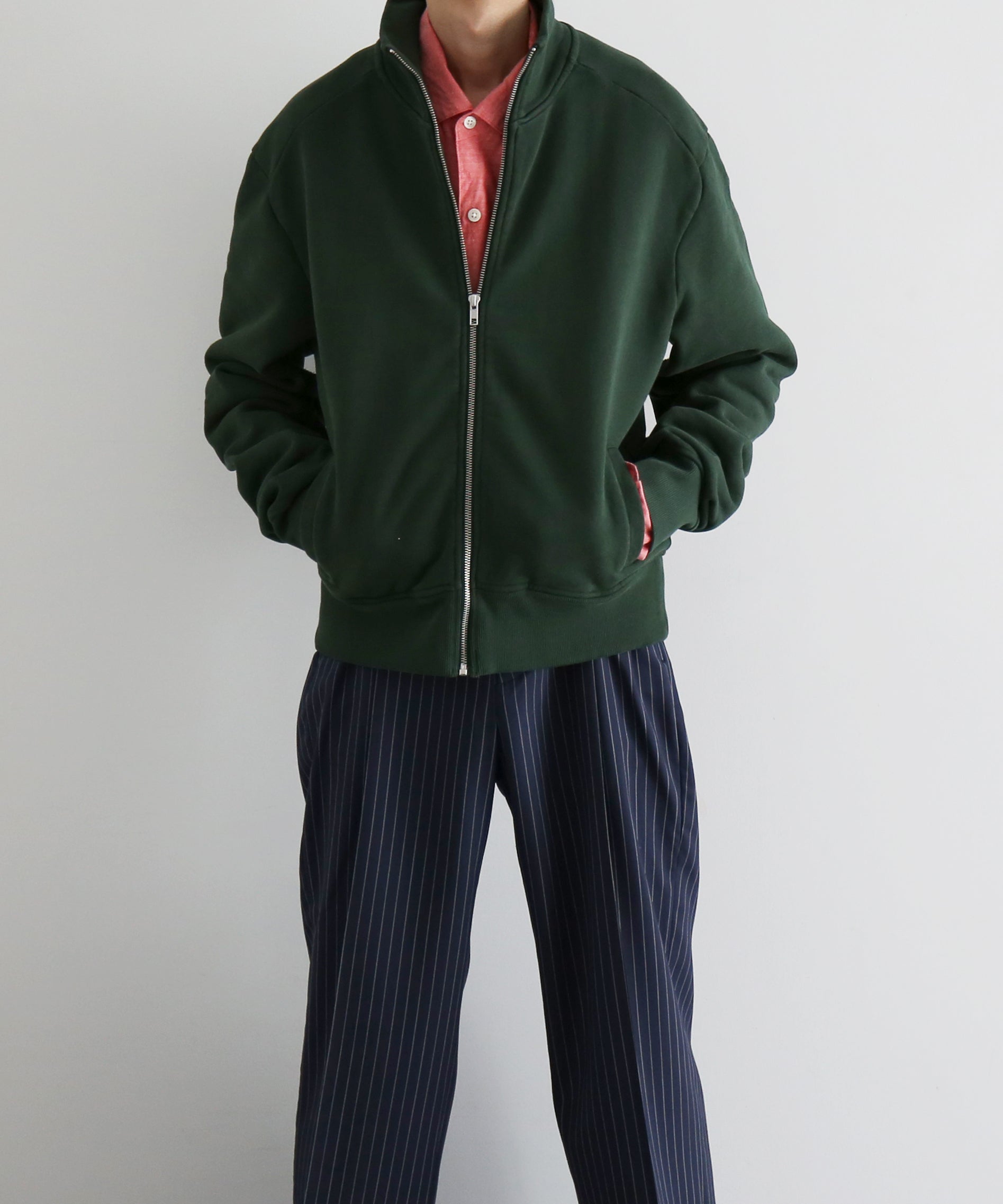 entire studios Standard track jacket “COLLEGE GREEN"