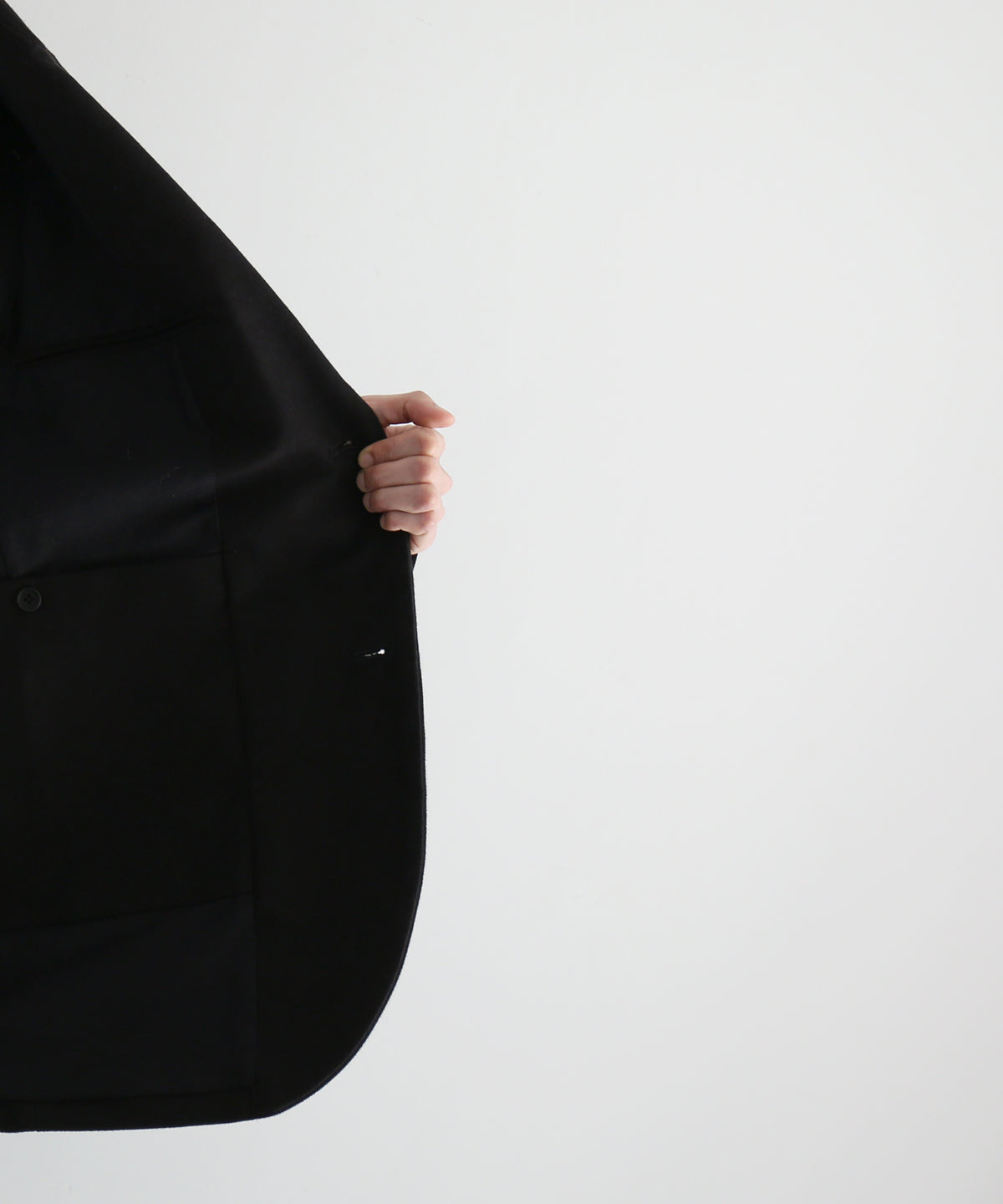 WHOWHAT Mole skin tailored jacket "BLACK"