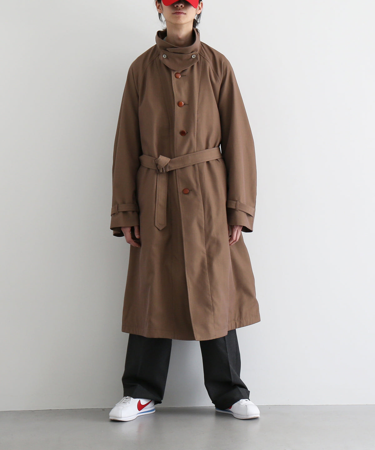 WHOWHAT Motorcycle coat "BROWN"