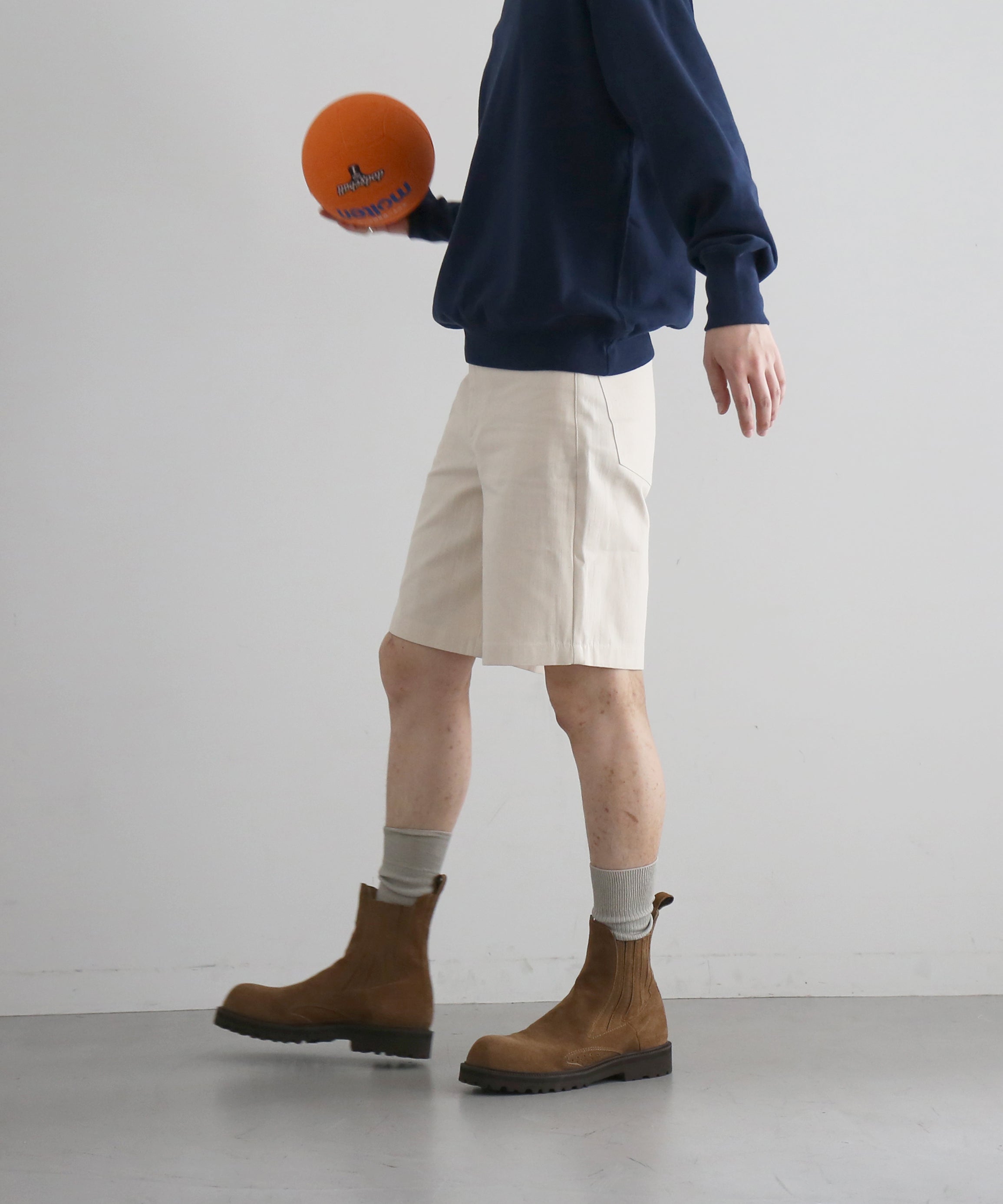 sefr Davis denim shorts "LIGHT ECRU TWILL"
