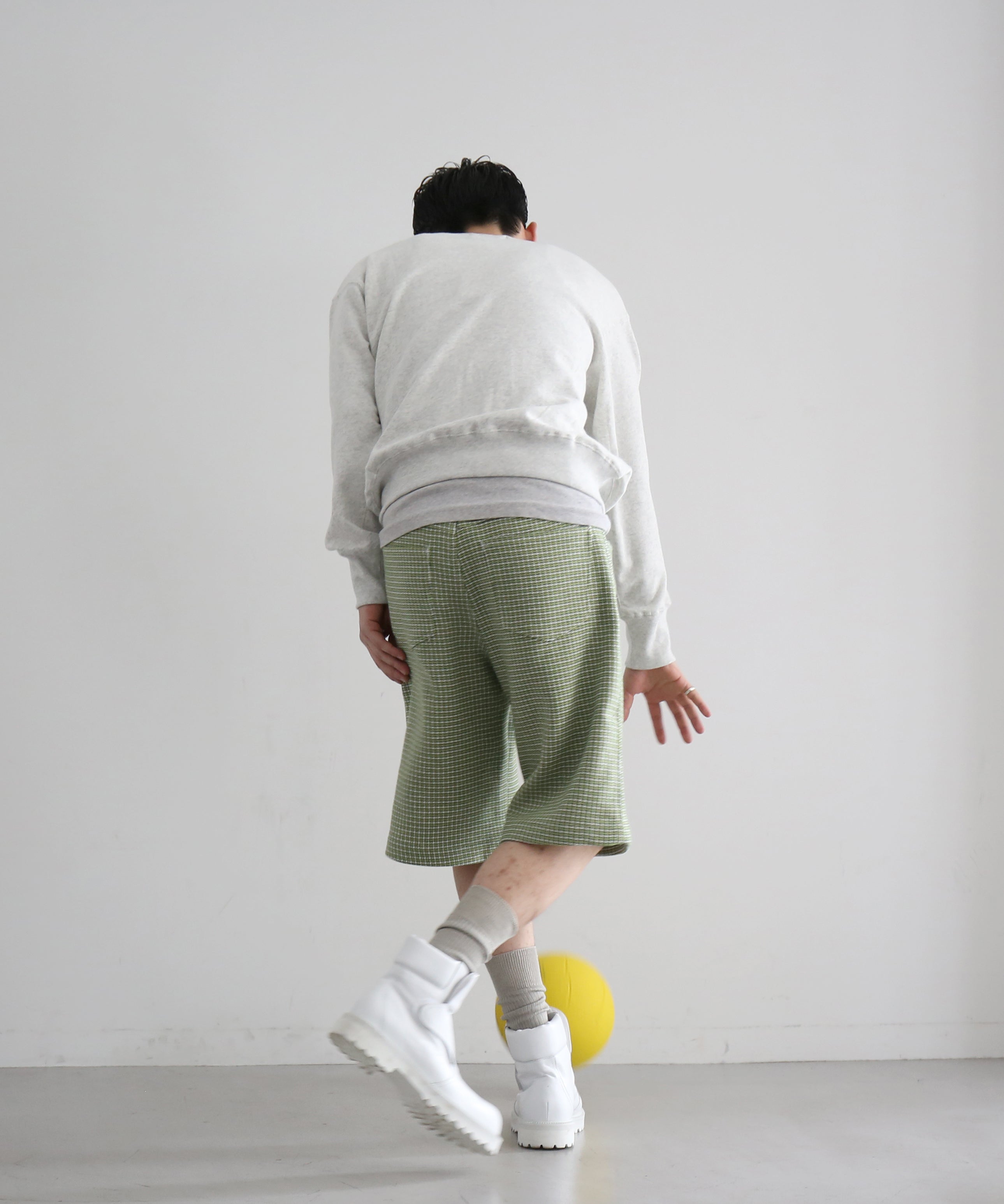 sefr Nasedo shorts "SOFT GREEN CHECK"