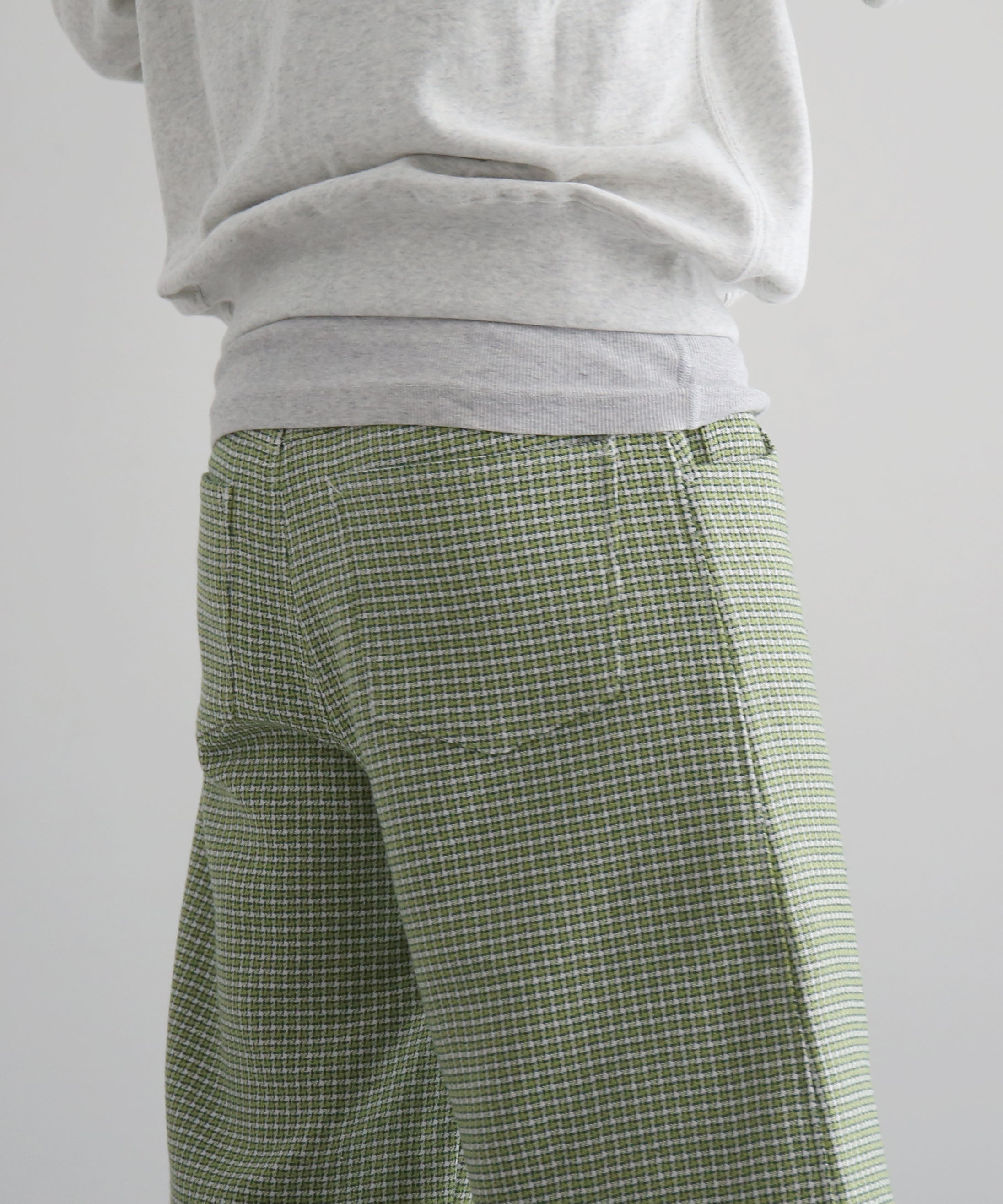 Sefr Nasedo shorts "SOFT GREEN CHECK"